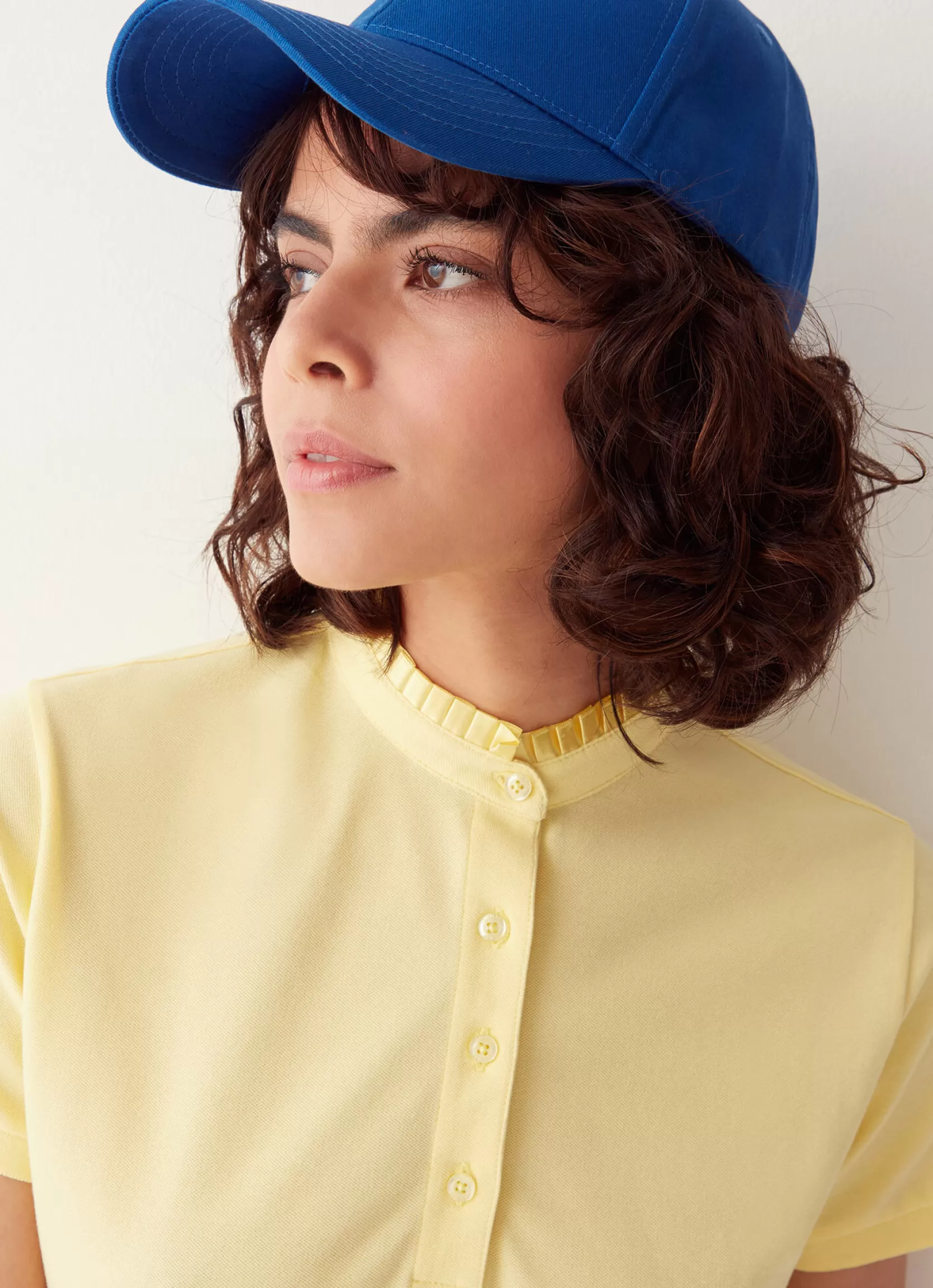 Colmar Slim polo shirt with pleated collar | woman Outlet