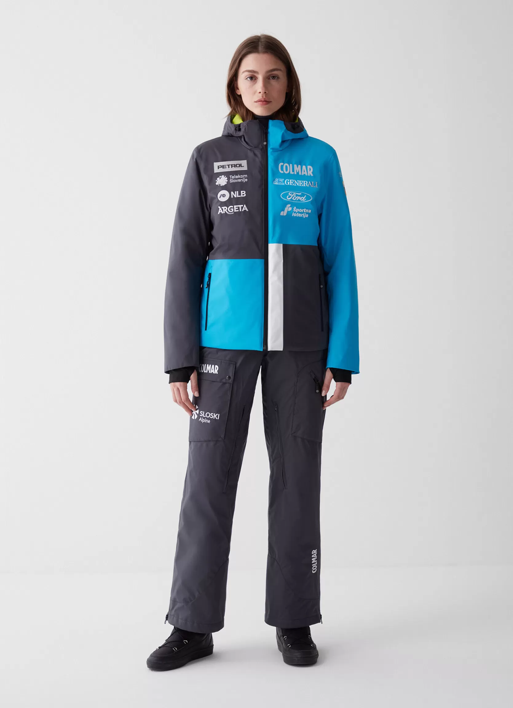 Colmar Slovenian National Team jacket in stretch fabric | woman Official Racing Suits | Ski Jackets