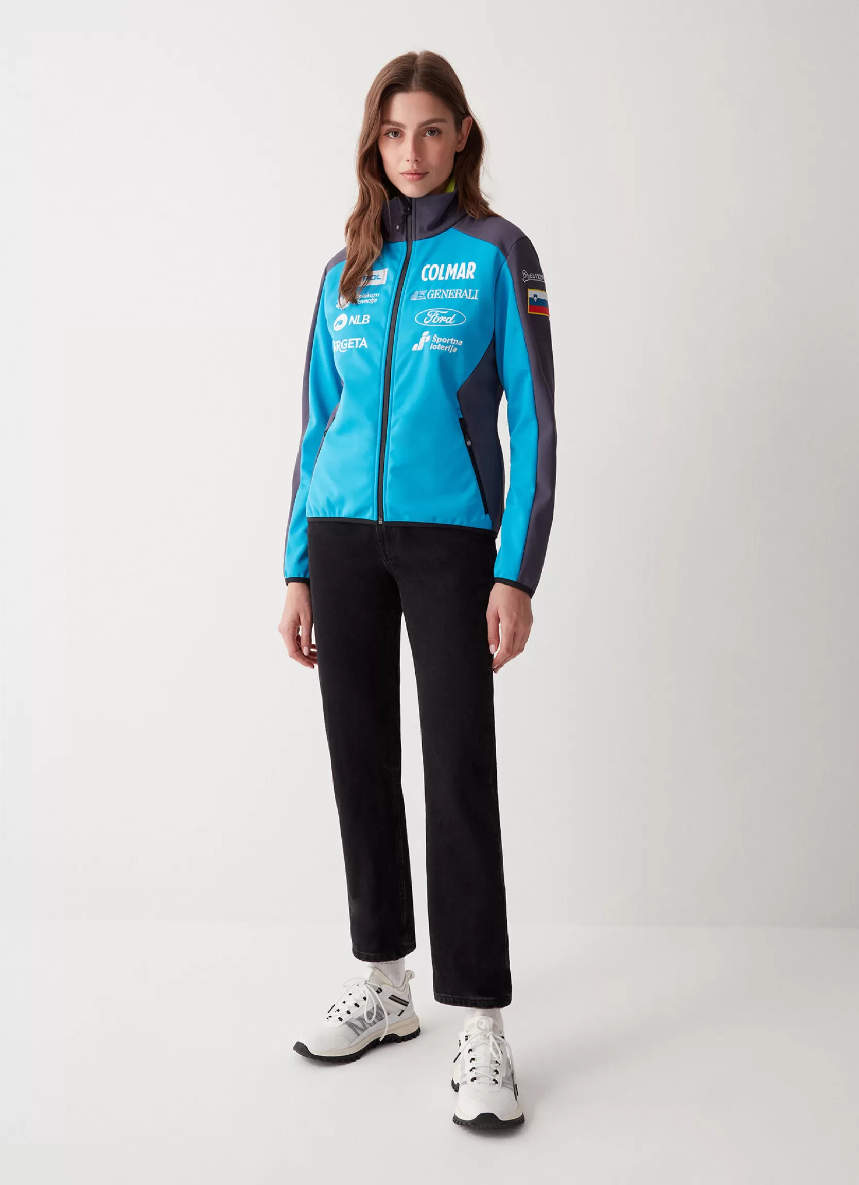 Colmar Slovenian national team jacket in stretch softshell | woman Official Racing Suits | Ski Jackets
