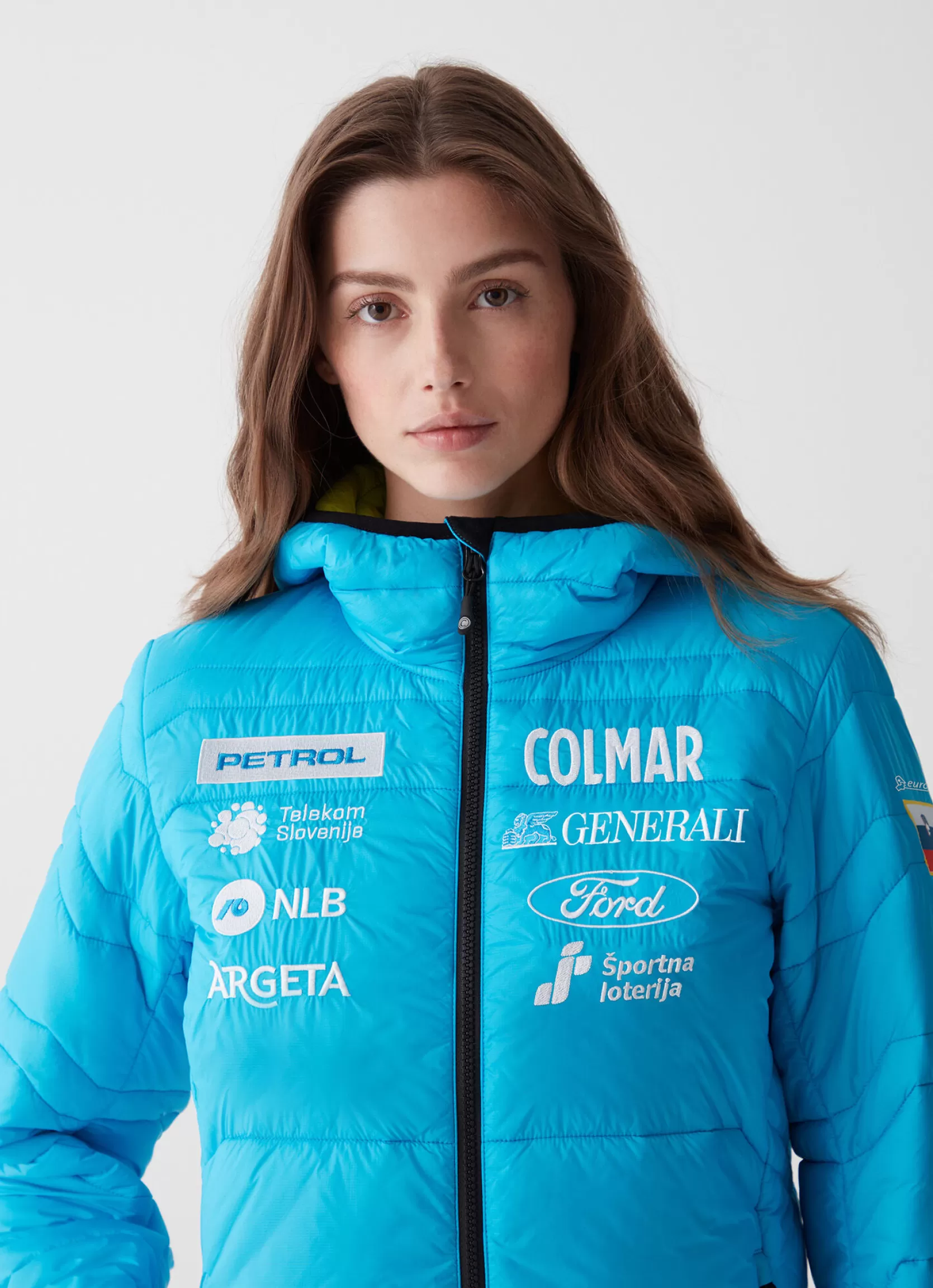 Colmar Slovenian national team quilted jacket | woman Official Racing Suits | Ski Jackets