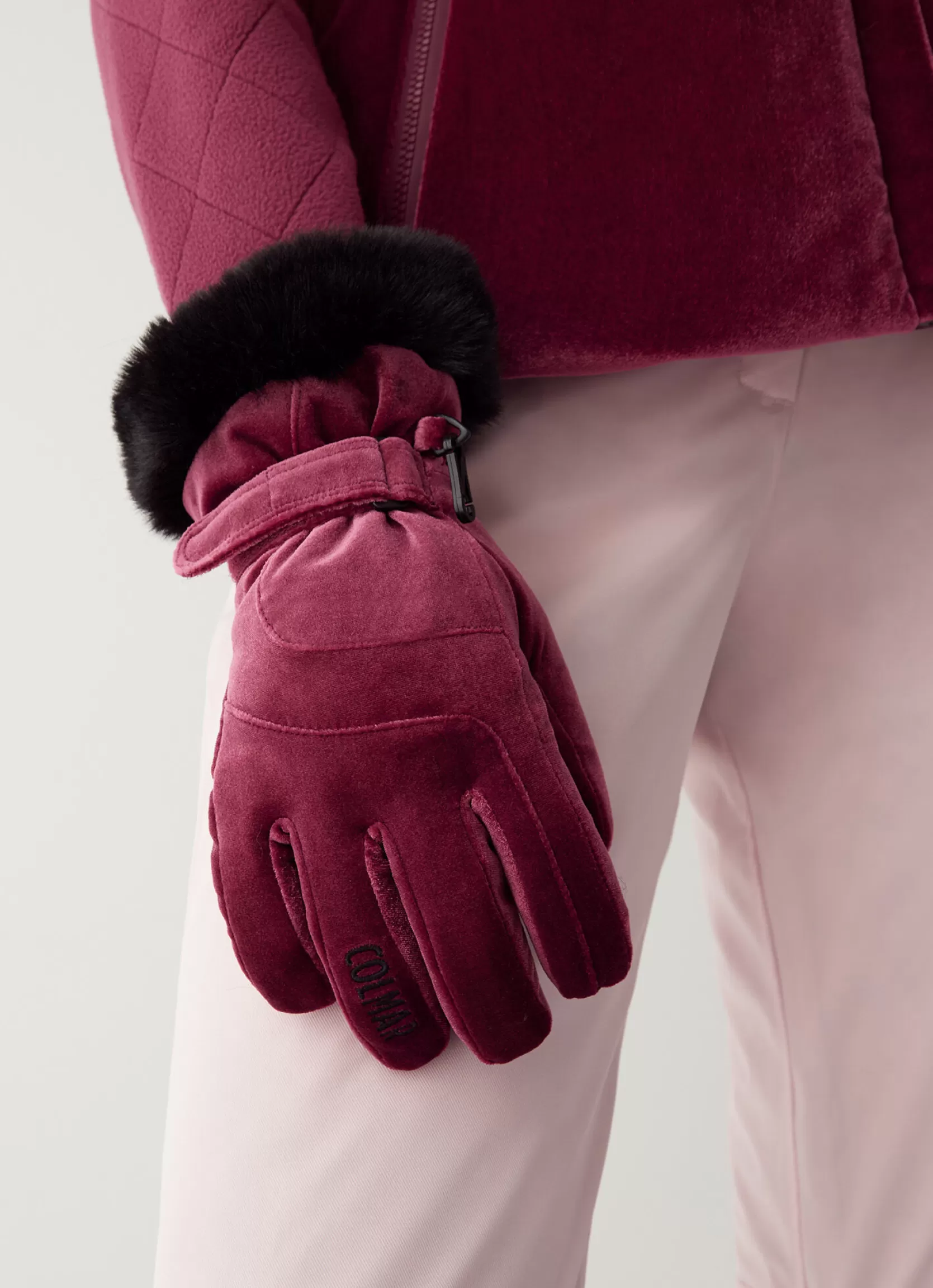 Colmar Smooth velvet ski gloves | woman Outlet