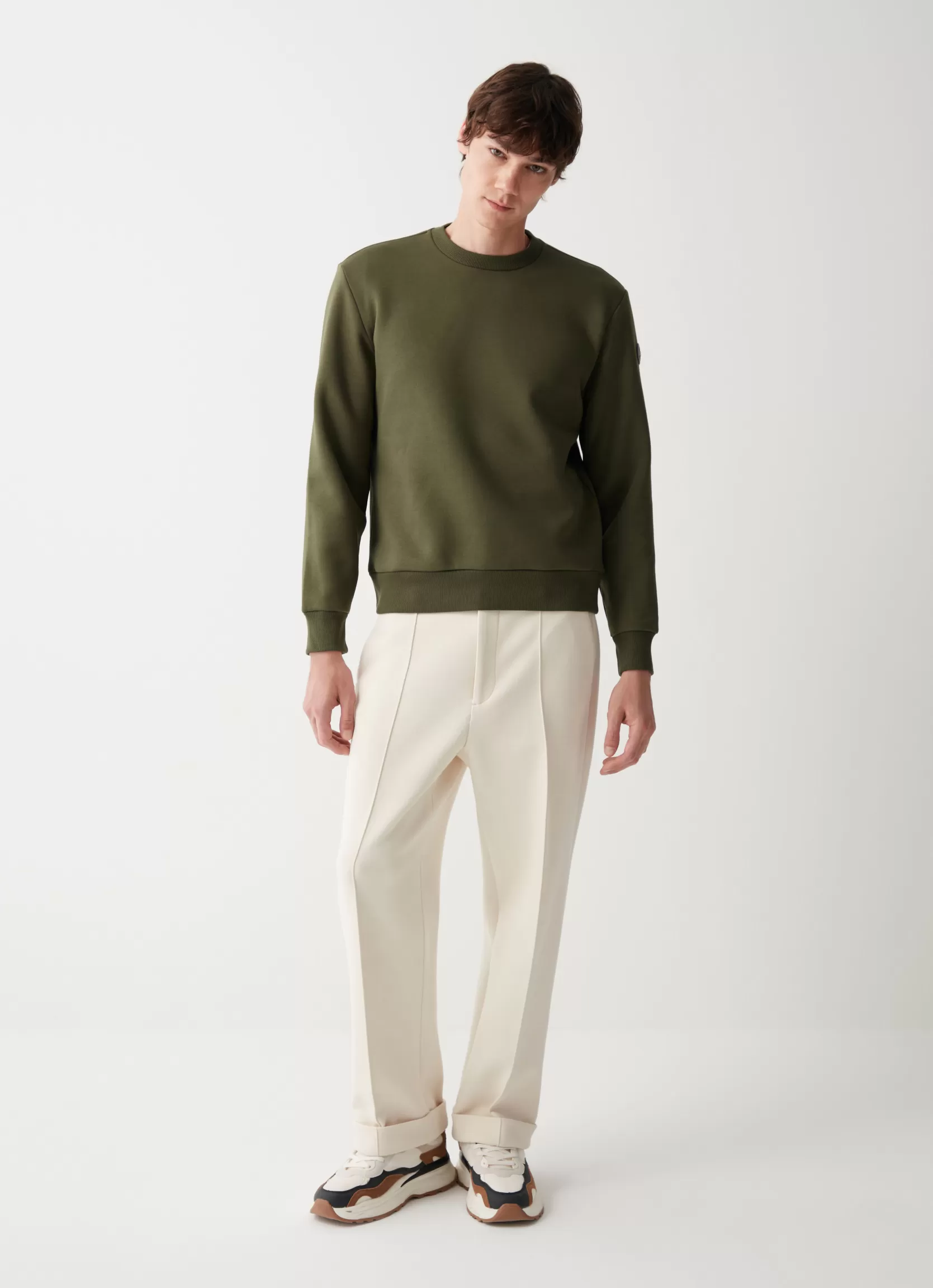 Colmar Solid colour crew-neck sweatshirt | man Sweatshirts
