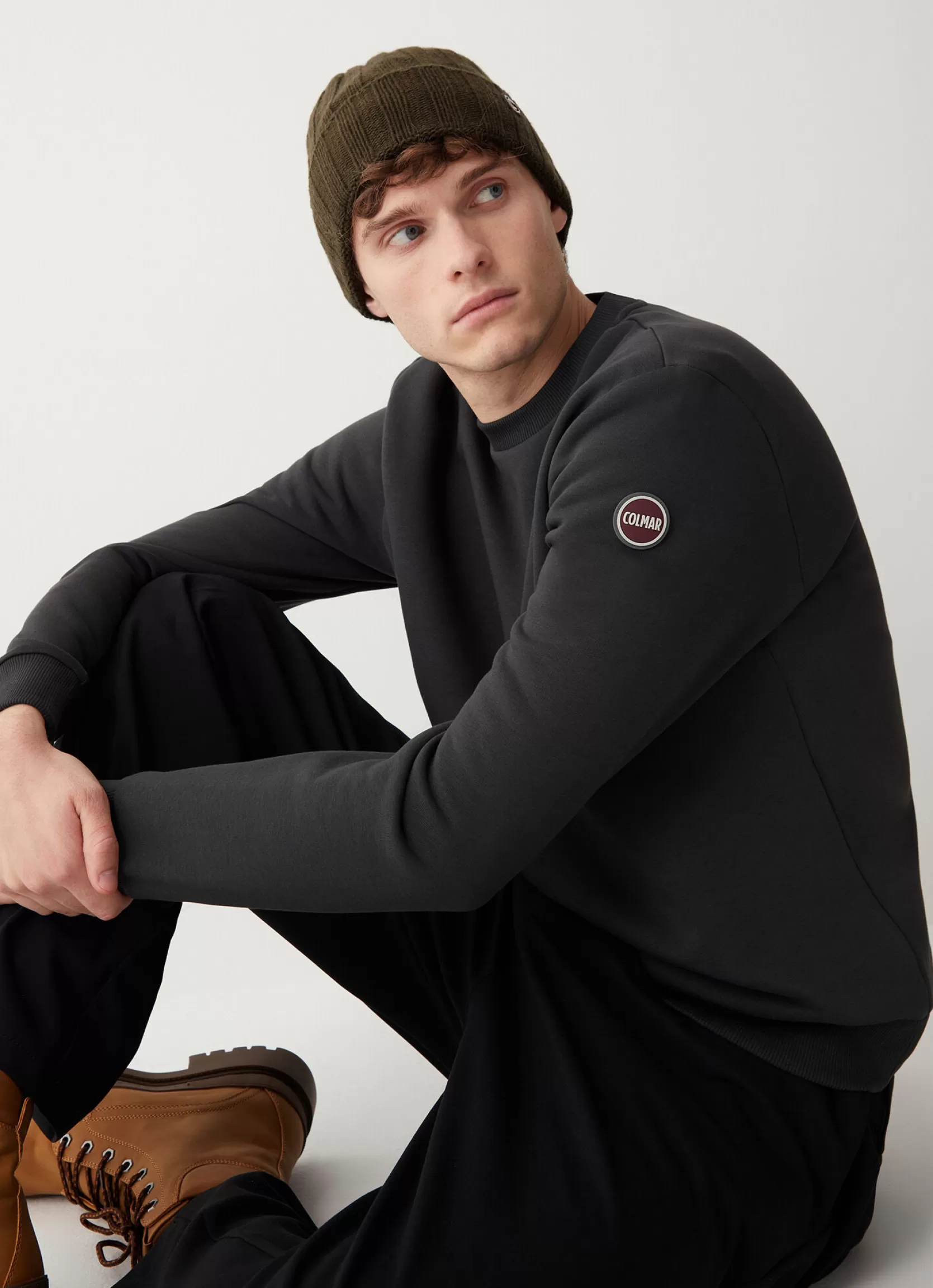 Colmar Solid colour crew-neck sweatshirt | man Sweatshirts
