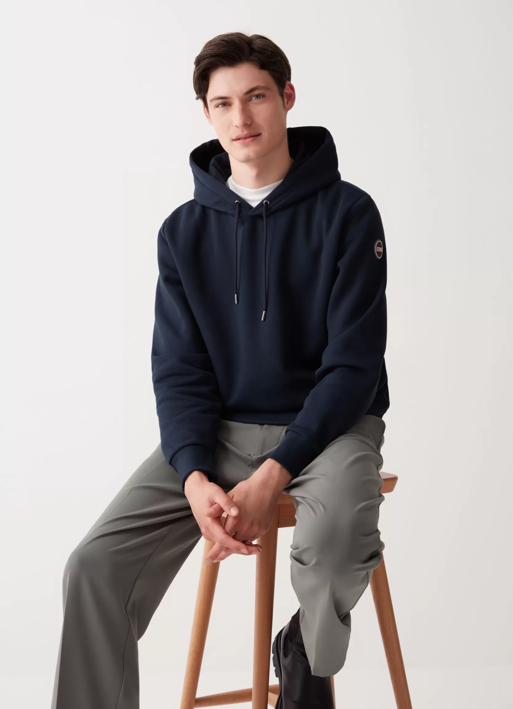 Colmar Solid colour hooded sweatshirt | man Sweatshirts