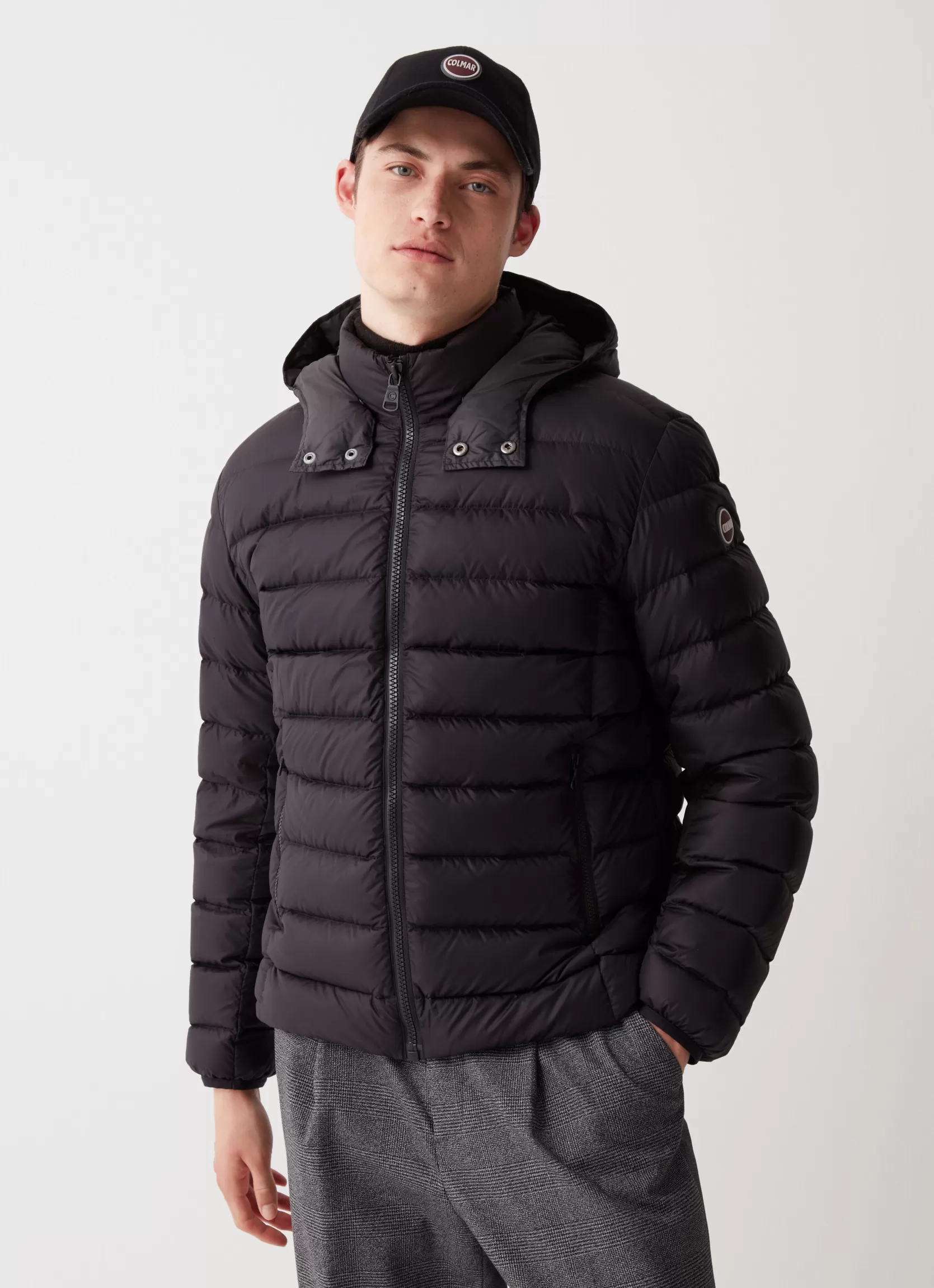 Colmar Sporty down jacket with detachable hood | man Winter Down Jackets