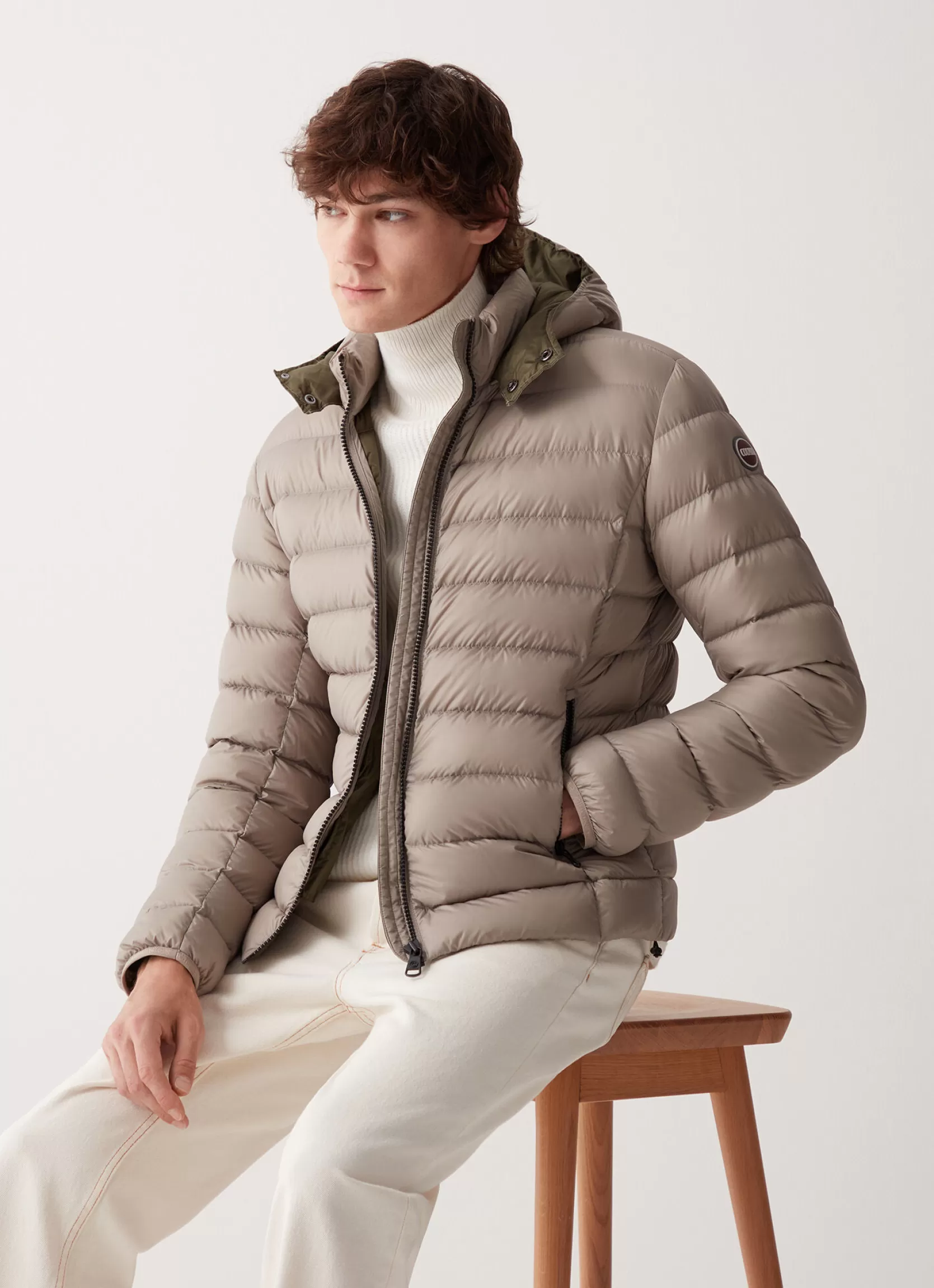 Colmar Sporty down jacket with detachable hood | man Winter Down Jackets