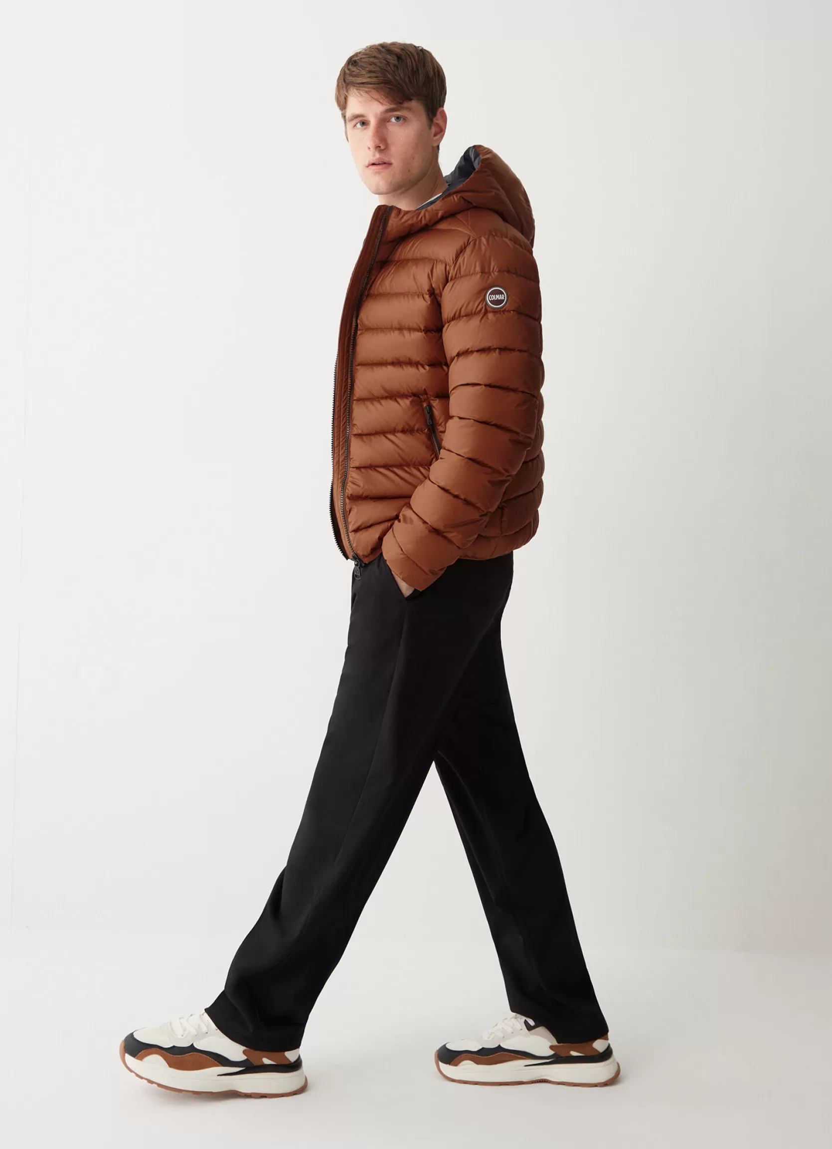 Colmar Sporty down jacket with fixed hood | man Winter Down Jackets