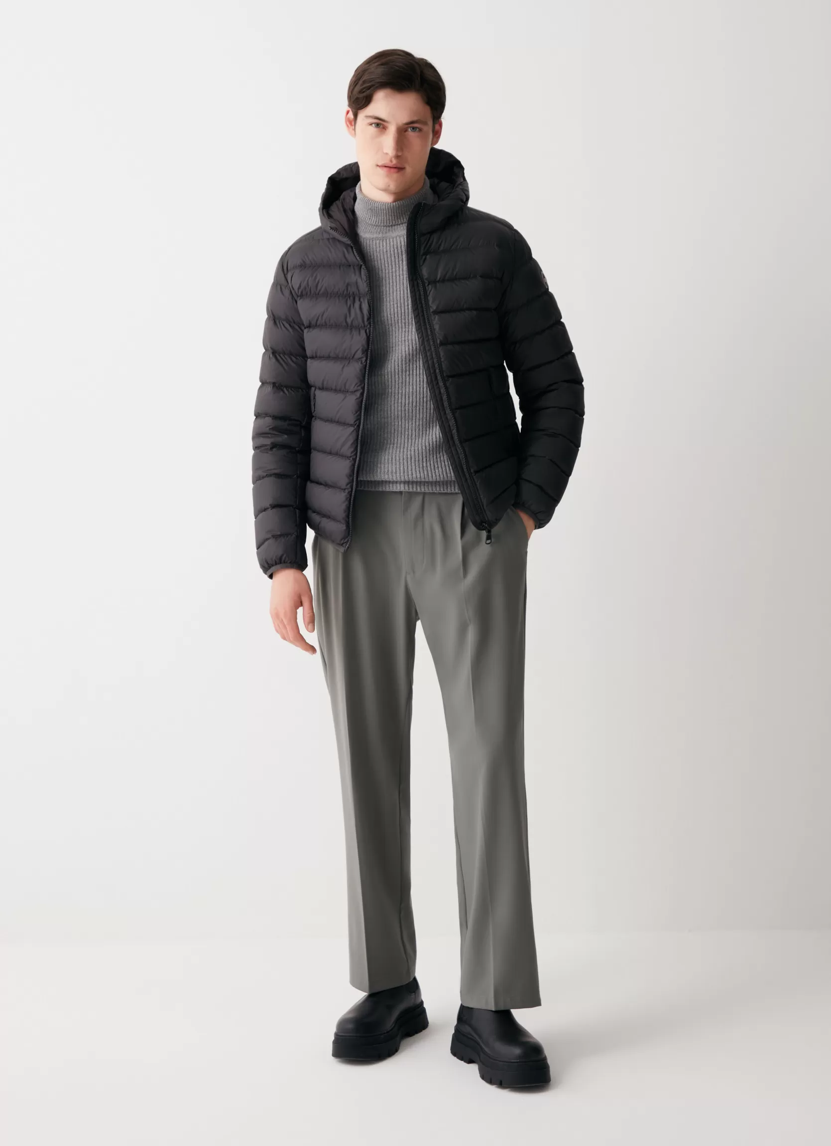 Colmar Sporty down jacket with fixed hood | man Winter Down Jackets