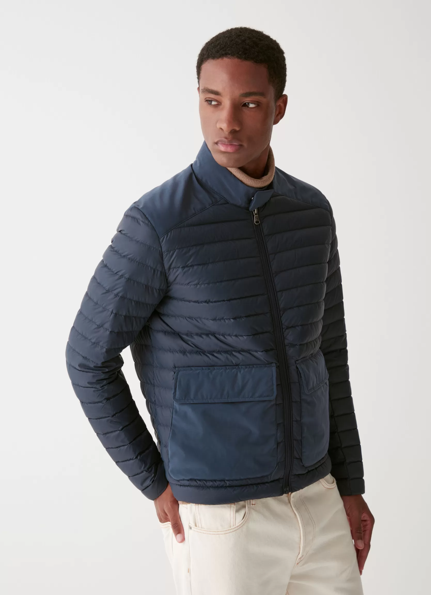 Colmar Sporty down jacket with toggle at the collar | man Lightweight Down Jackets | Winter Down Jackets