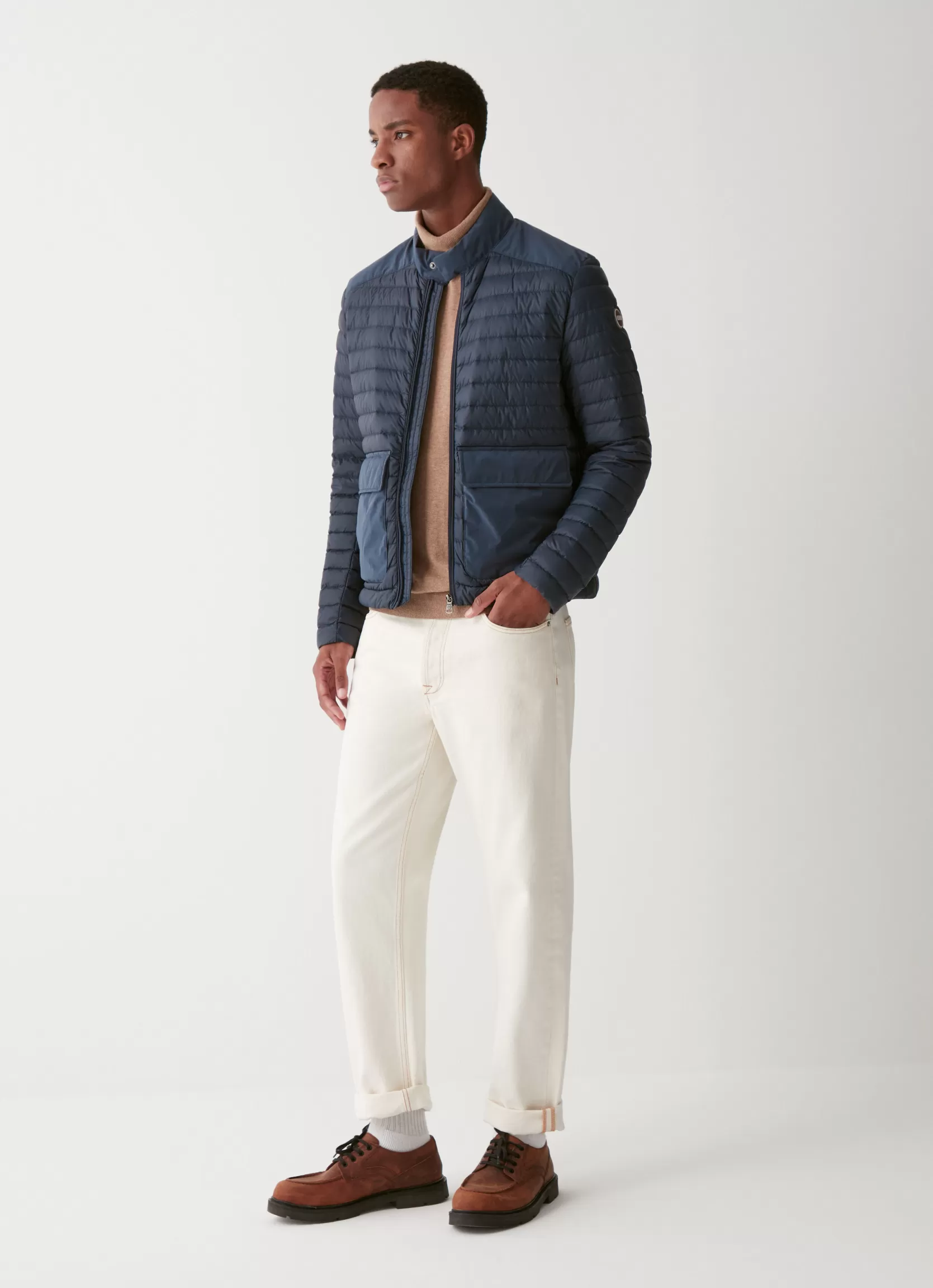 Colmar Sporty down jacket with toggle at the collar | man Lightweight Down Jackets | Winter Down Jackets