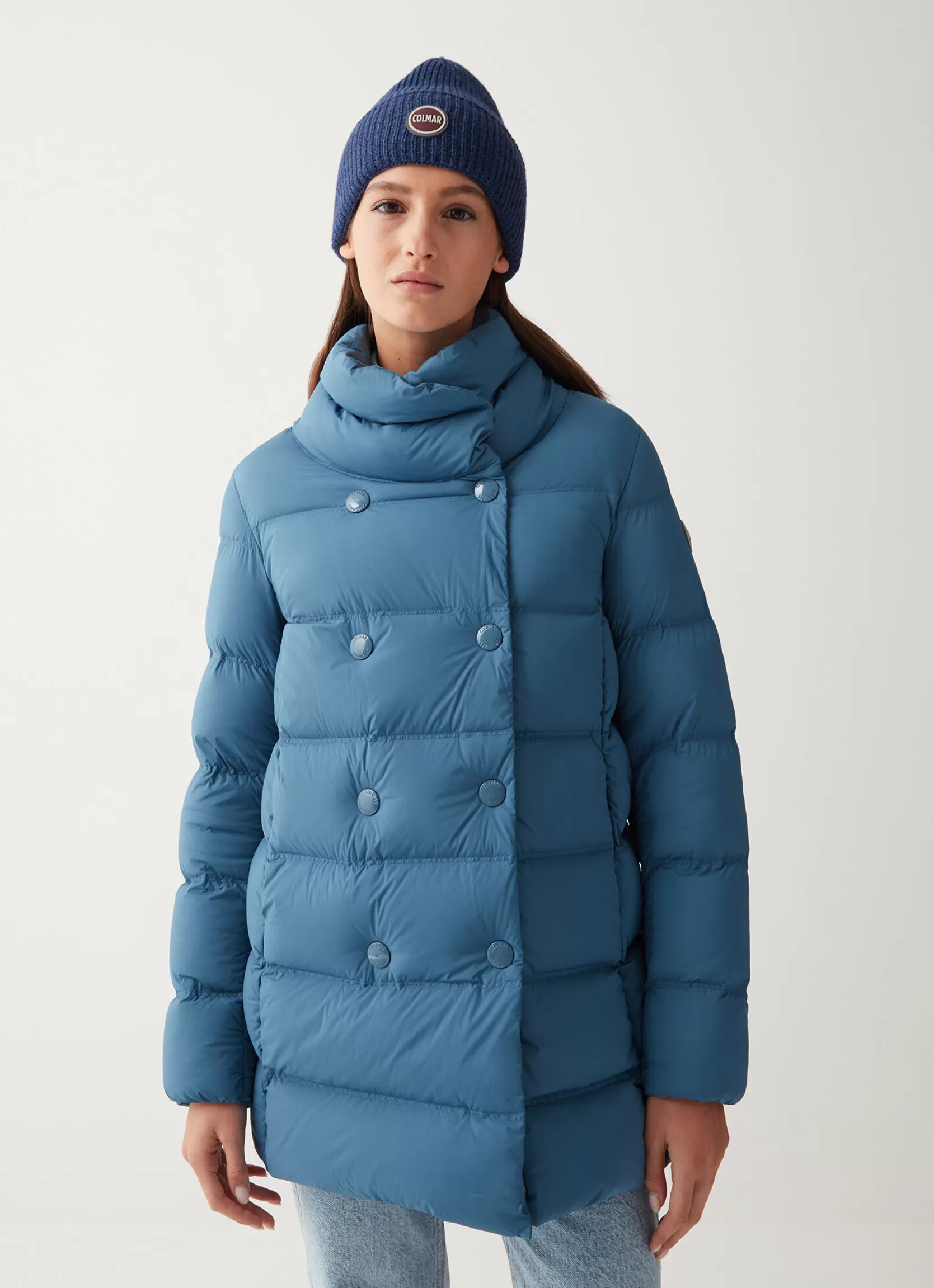 Colmar Stretch down coat with turtle neck | woman Winter Down Jackets