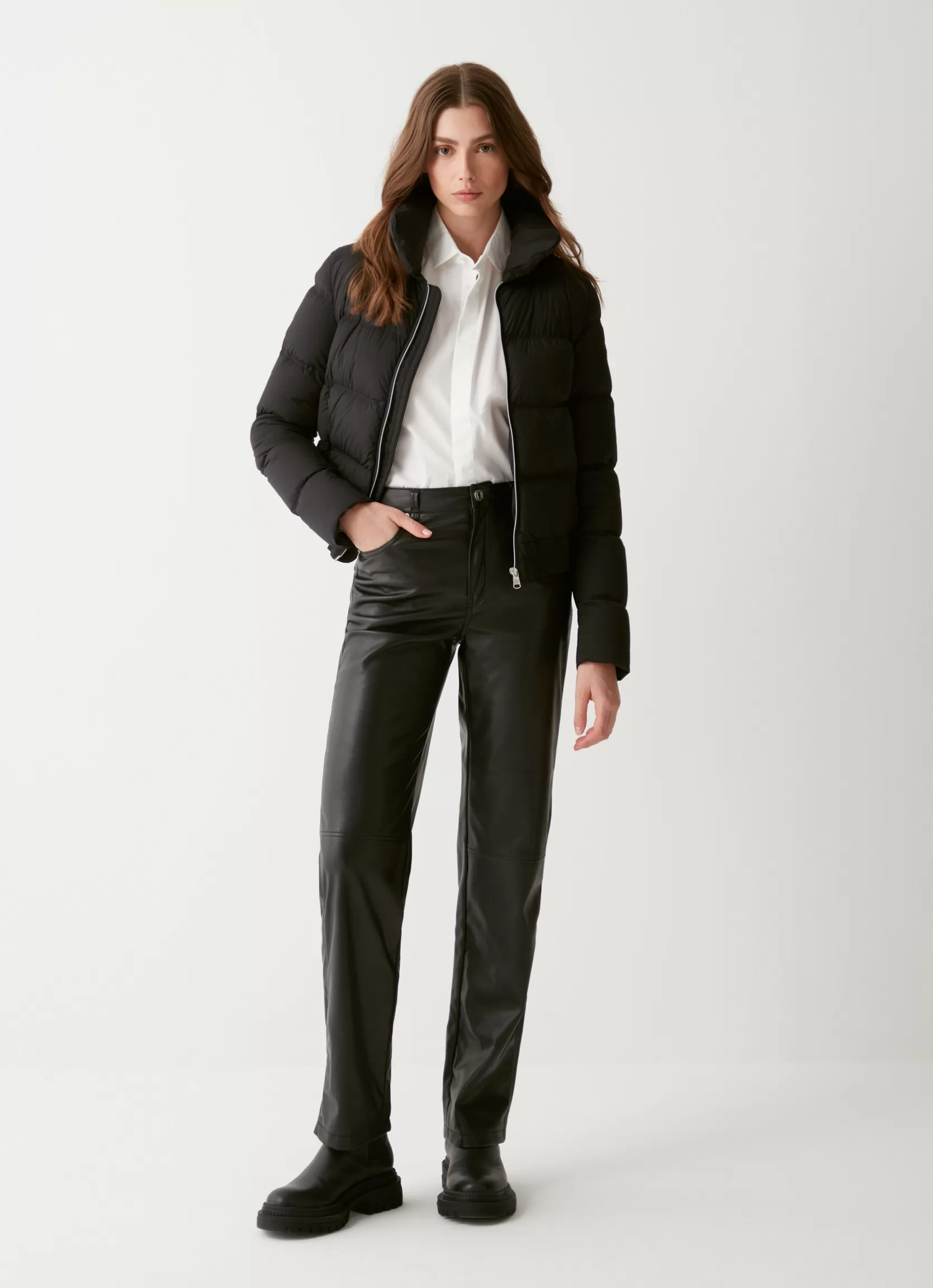 Colmar Stretch down jacket with high collar | woman Winter Down Jackets