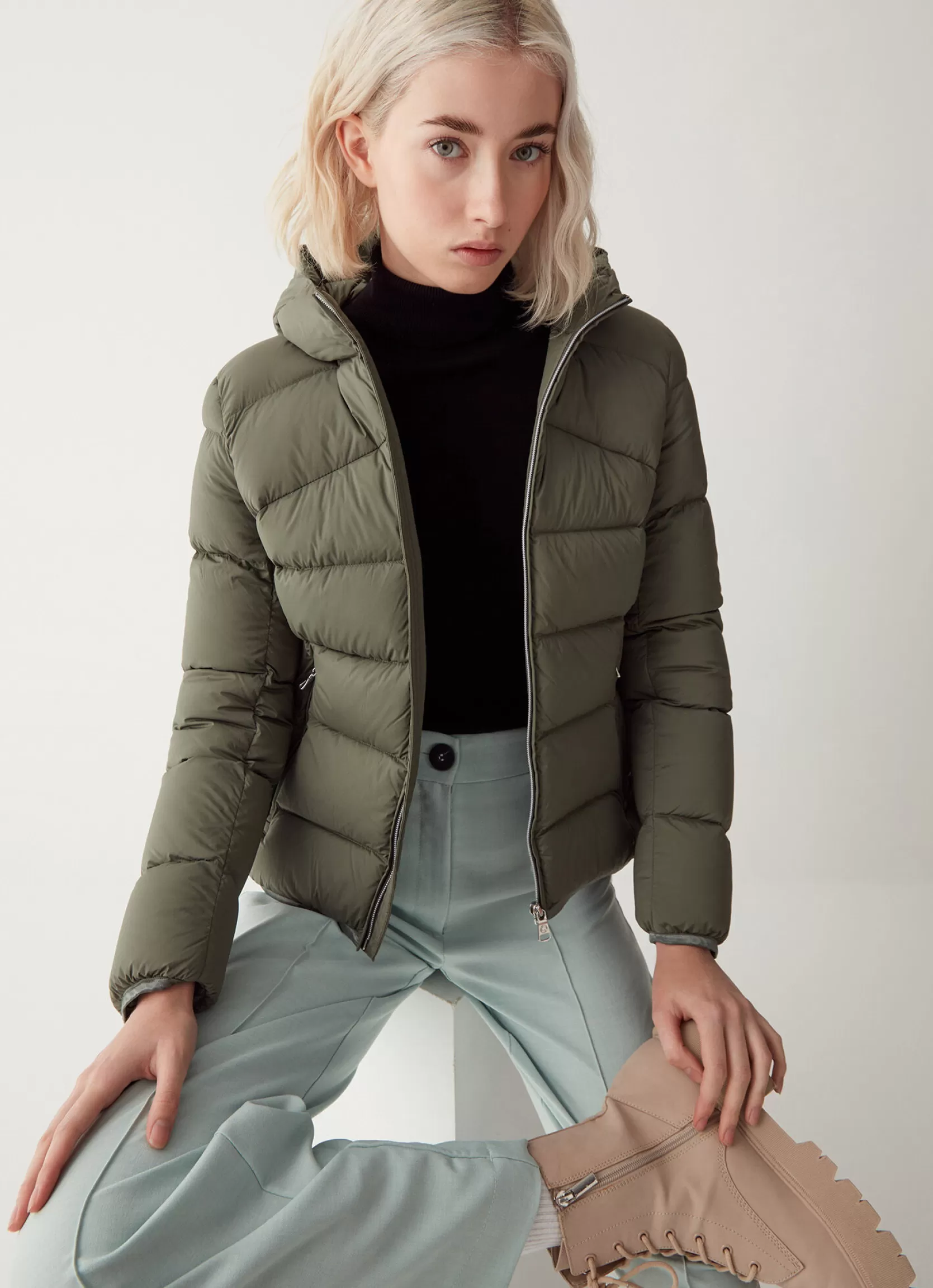 Colmar Stretch down jacket with hood | woman Outlet