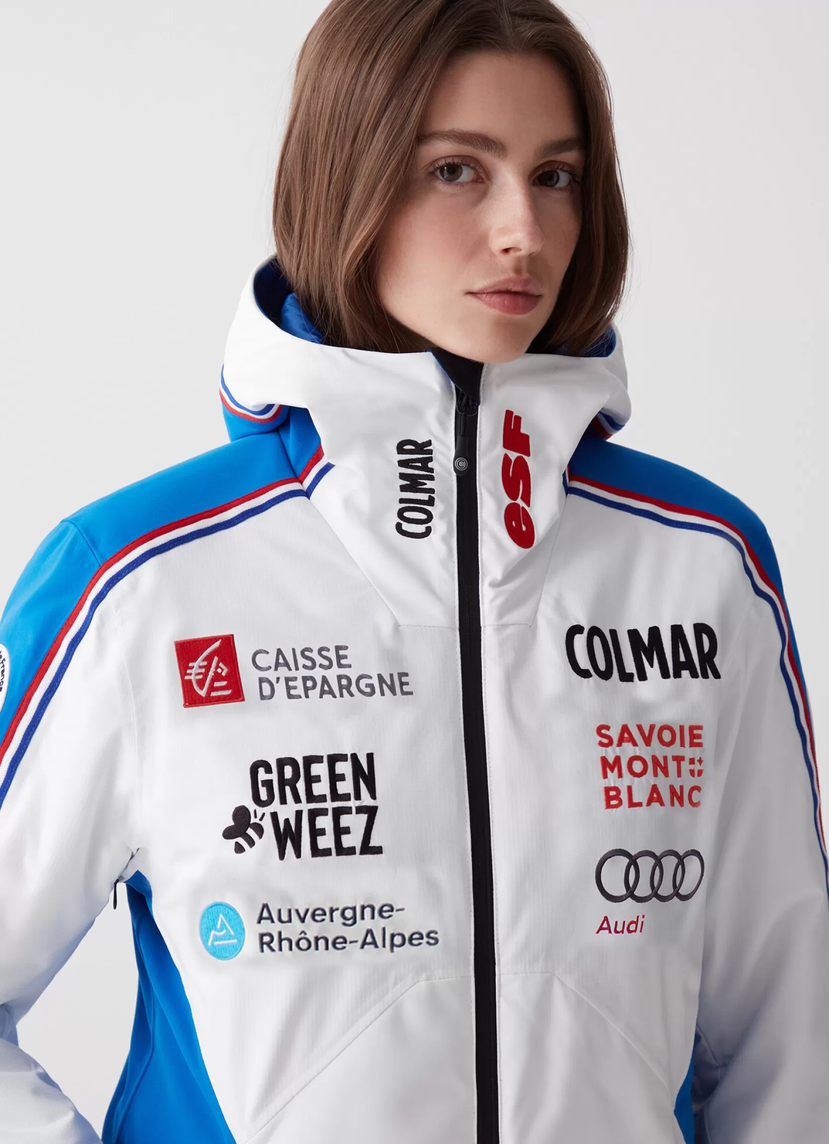 Colmar Stretch fabric French national team jacket | woman Official Racing Suits | Ski Jackets
