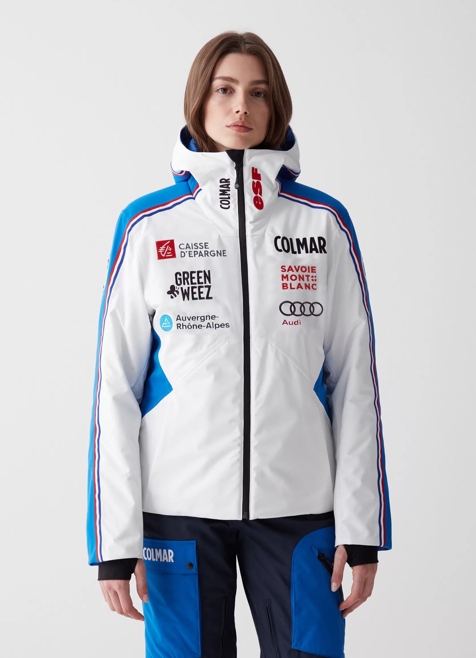Colmar Stretch fabric French national team jacket | woman Official Racing Suits | Ski Jackets