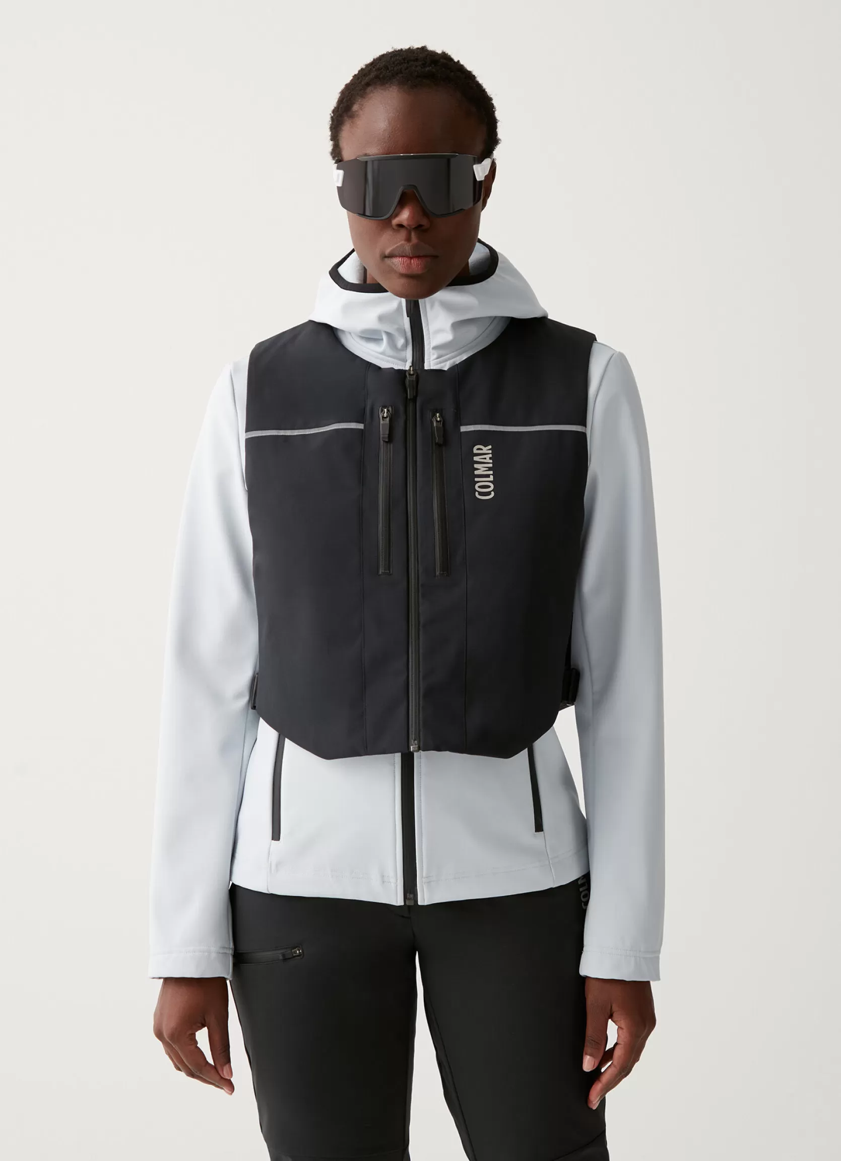 Colmar Stretch fabric gilet with chest pocket | woman Ski Jackets
