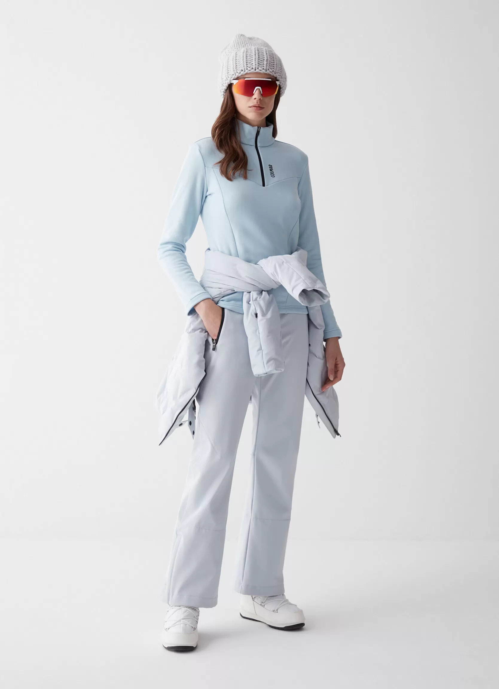 Colmar Stretch fleece half-zip ski sweatshirt | woman Sweatshirts and Fleeces