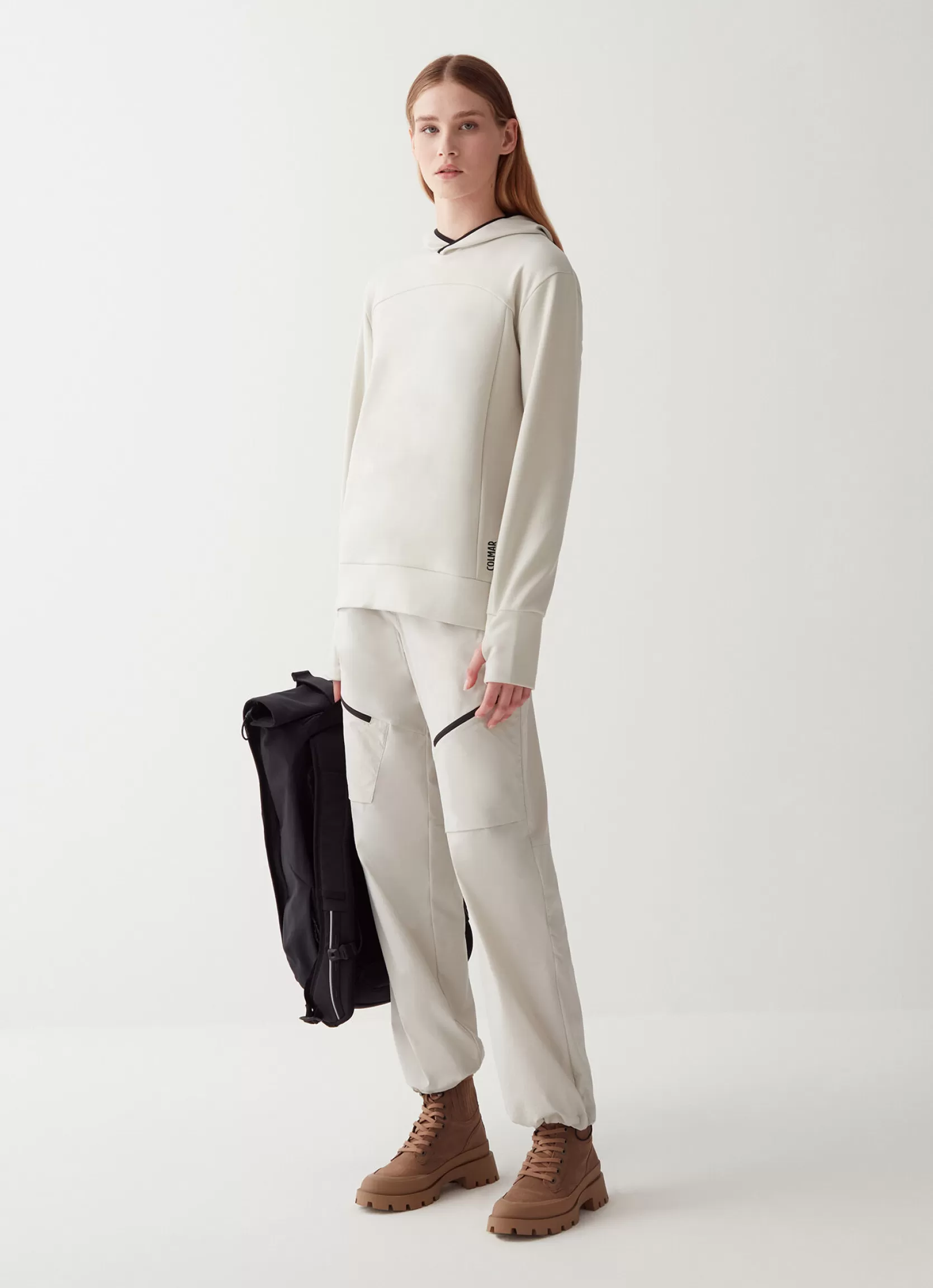 Colmar Stretch interlock hooded sweatshirt | woman Outlet