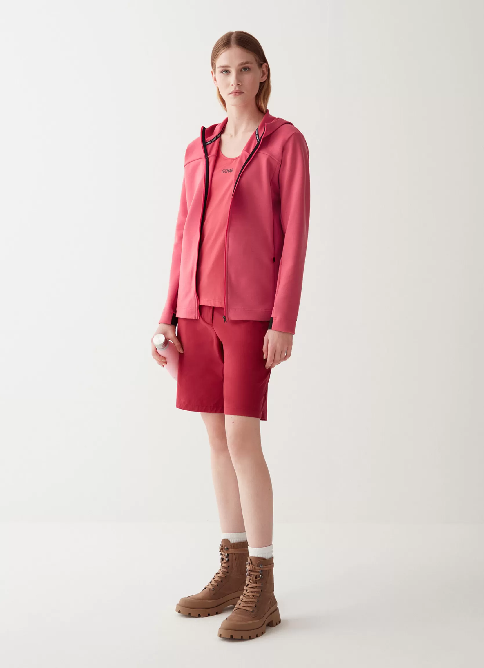 Colmar Stretch interlock hooded sweatshirt | woman Outlet