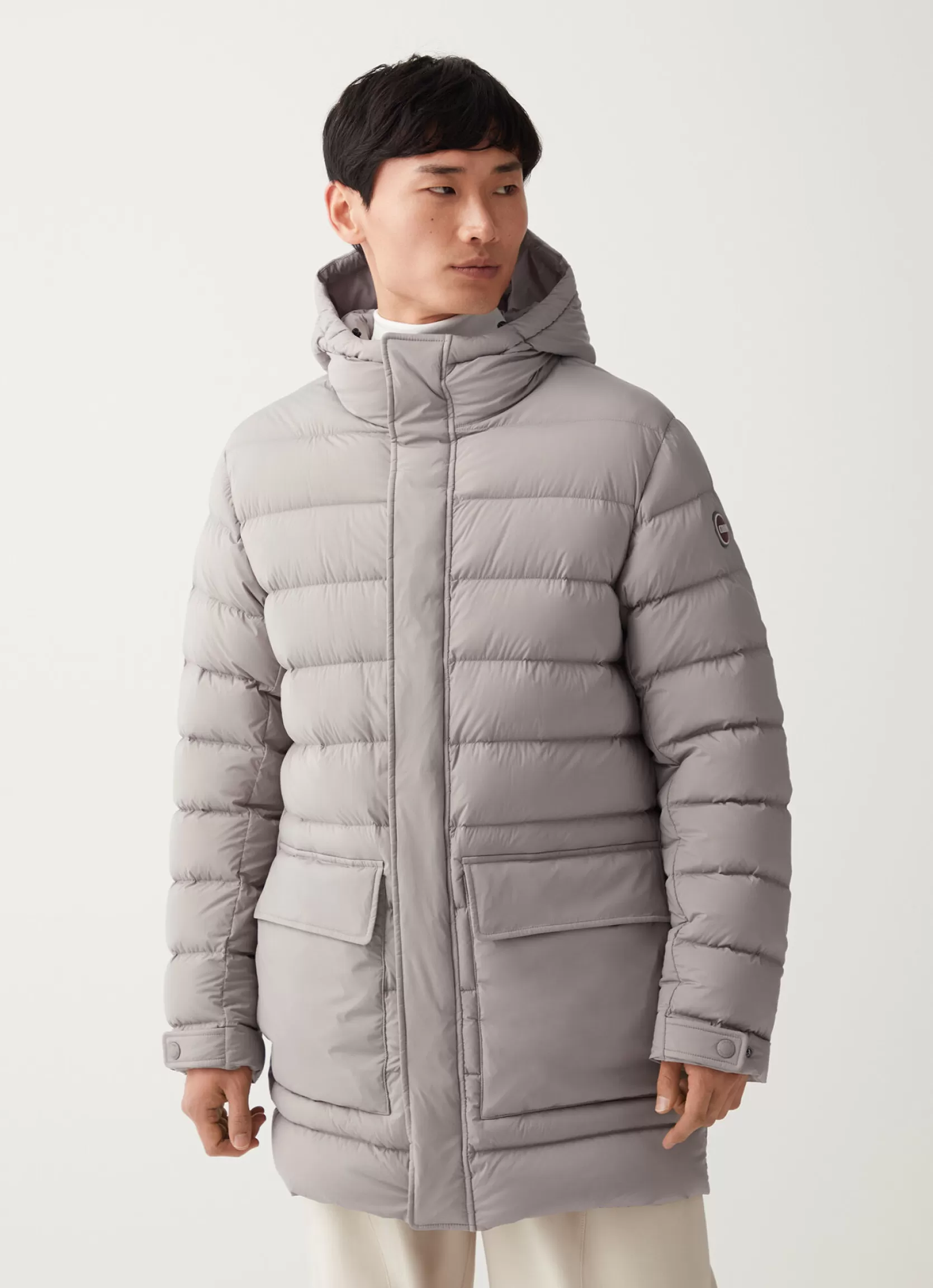 Colmar Stretch matt maxi jacket with hood | man Winter Down Jackets