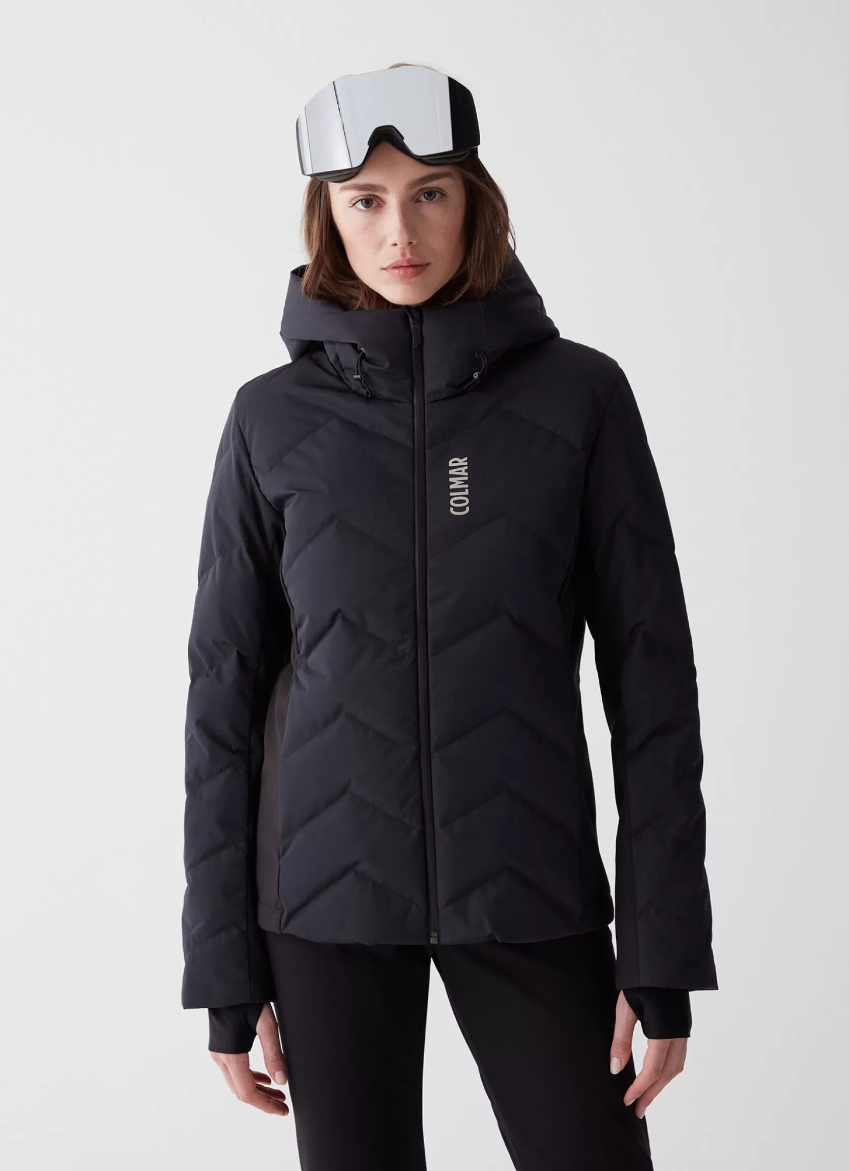 Colmar Stretch ski jacket with wide hood-collar | woman Ski Jackets