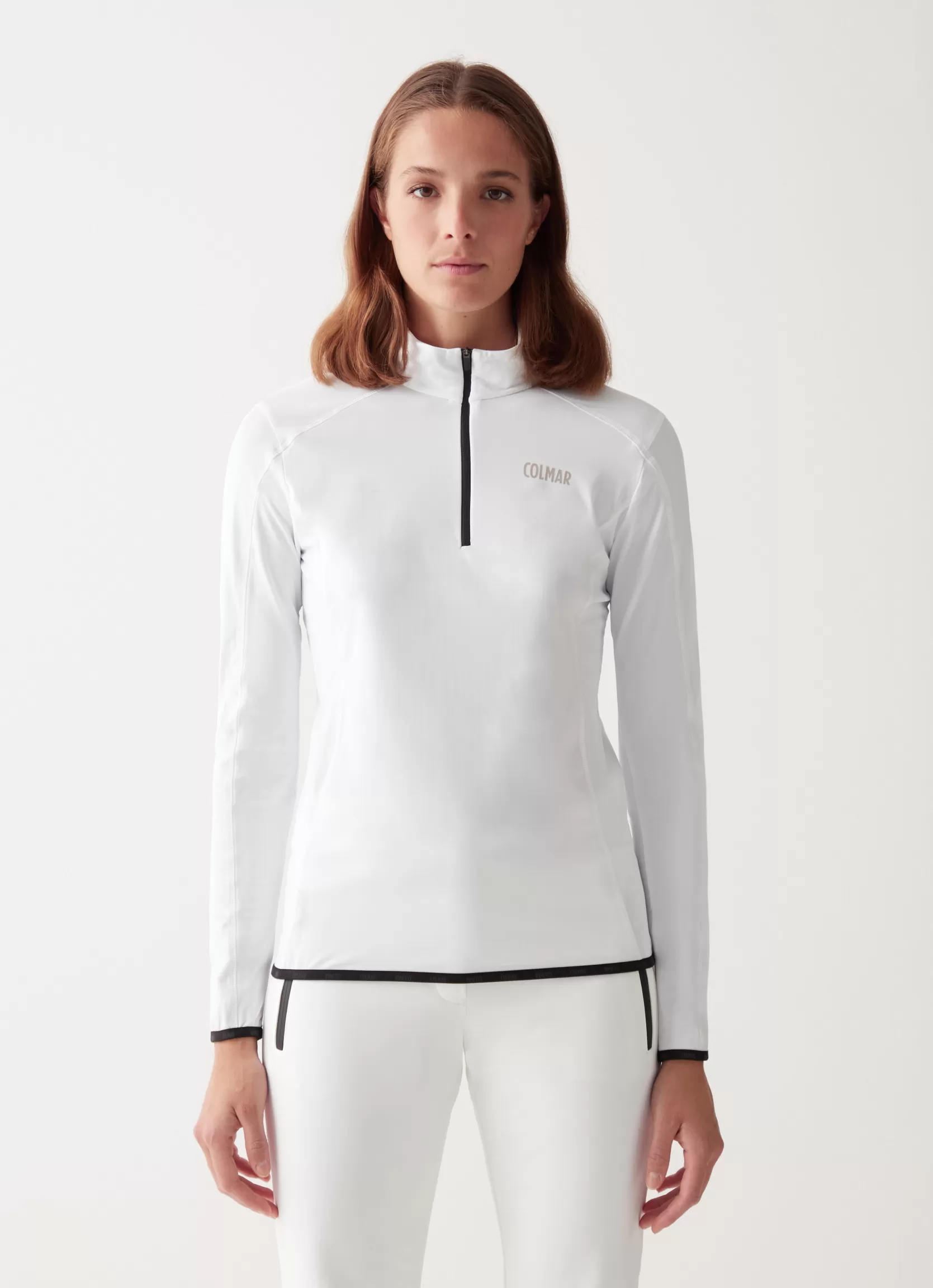 Colmar Stretch thermal ski sweater with half zip | woman Base Layers