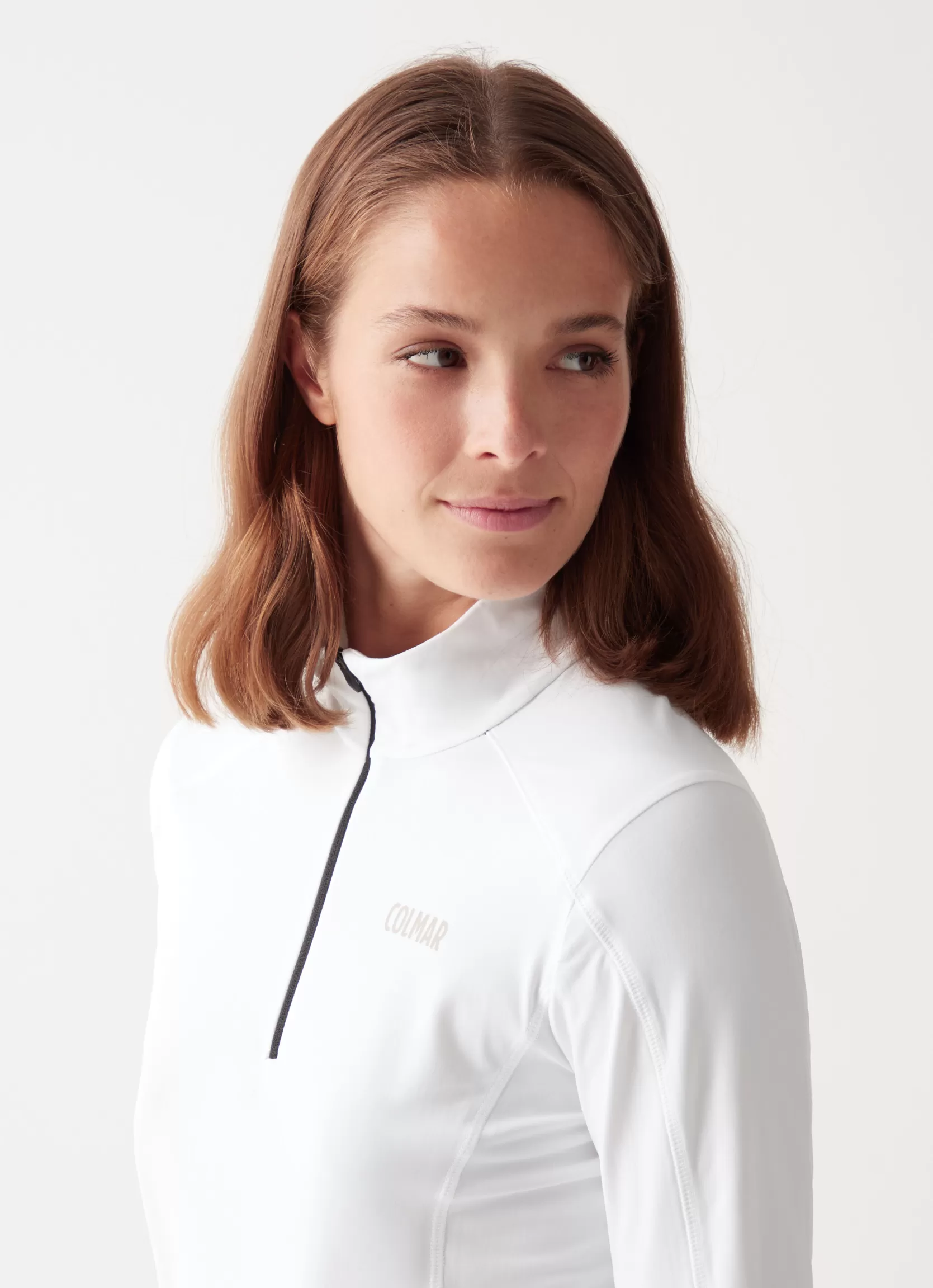 Colmar Stretch thermal ski sweater with half zip | woman Base Layers