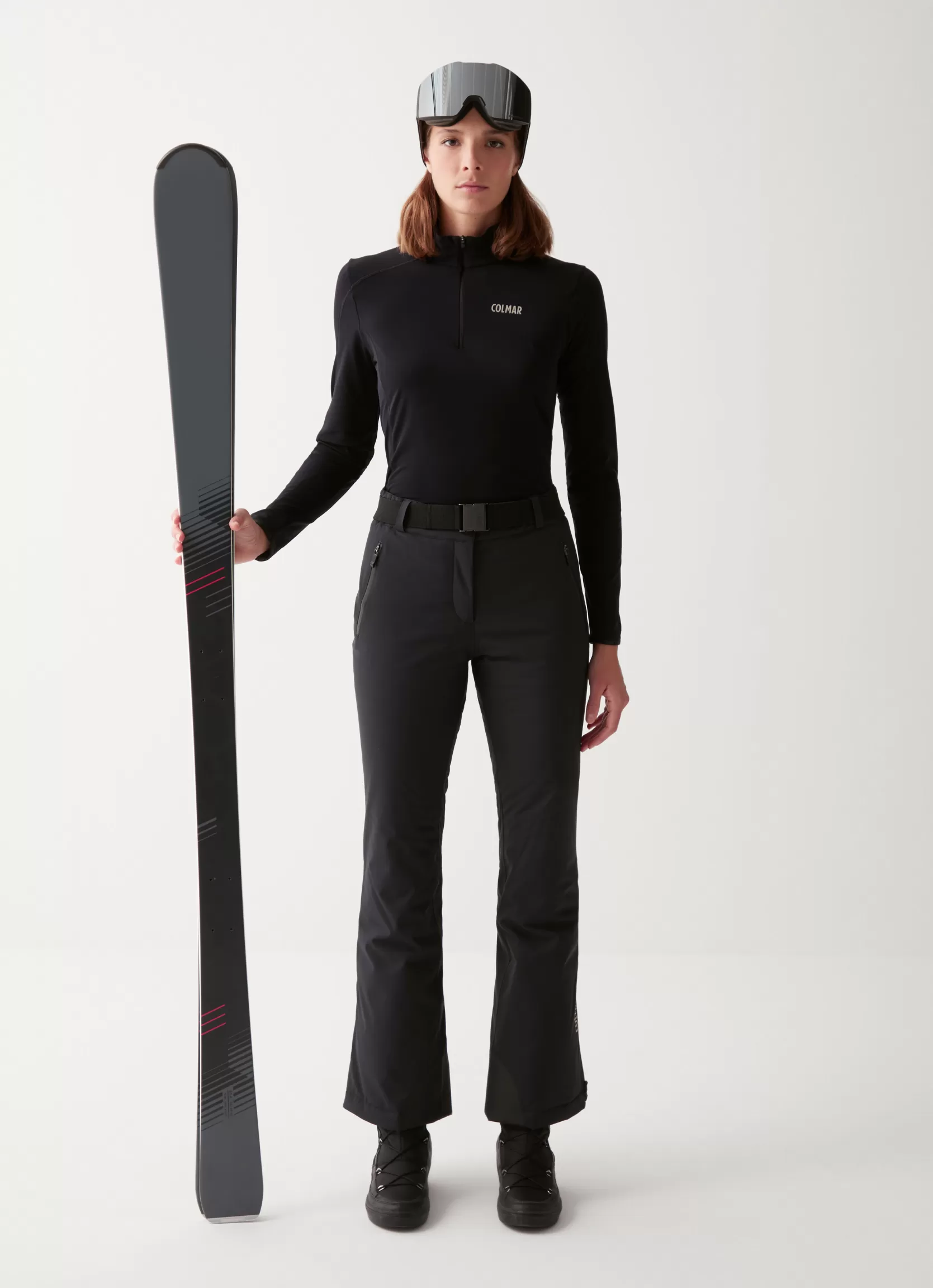 Colmar Stretch thermal ski sweater with half zip | woman Base Layers