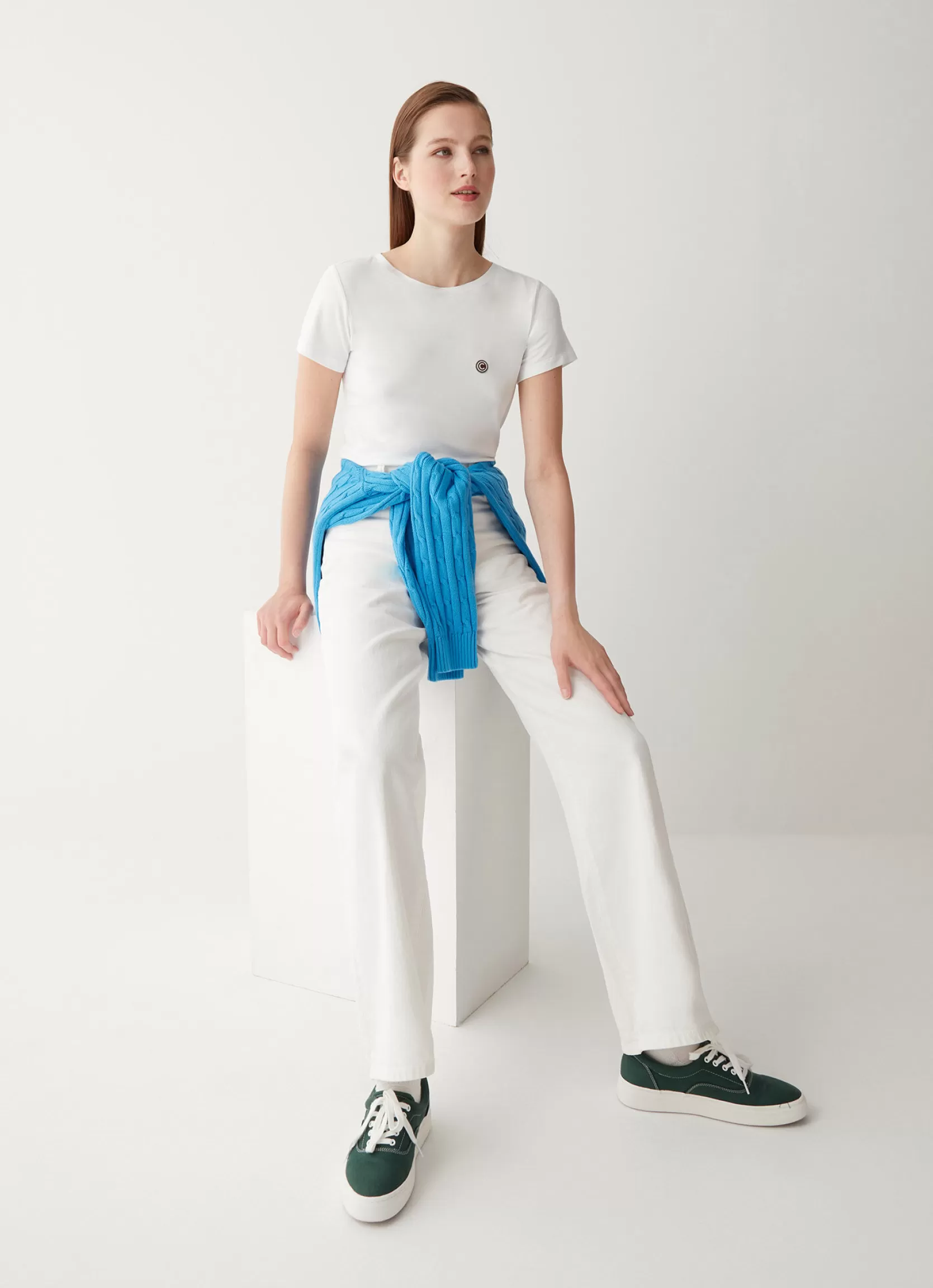 Colmar Stretch T-shirt with boat neckline | woman Outlet