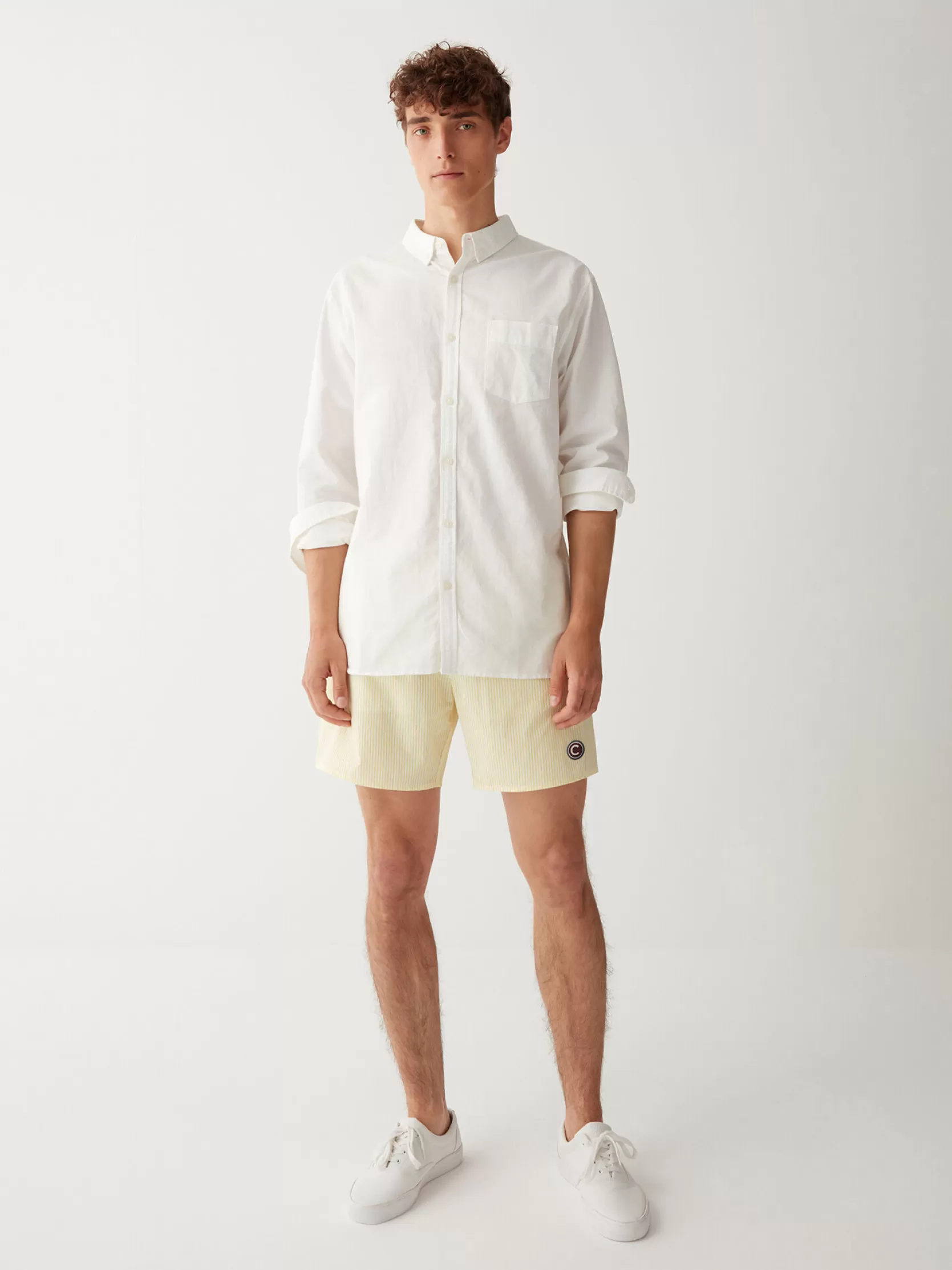 Colmar Striped swimsuit with elasticated waist | man Outlet