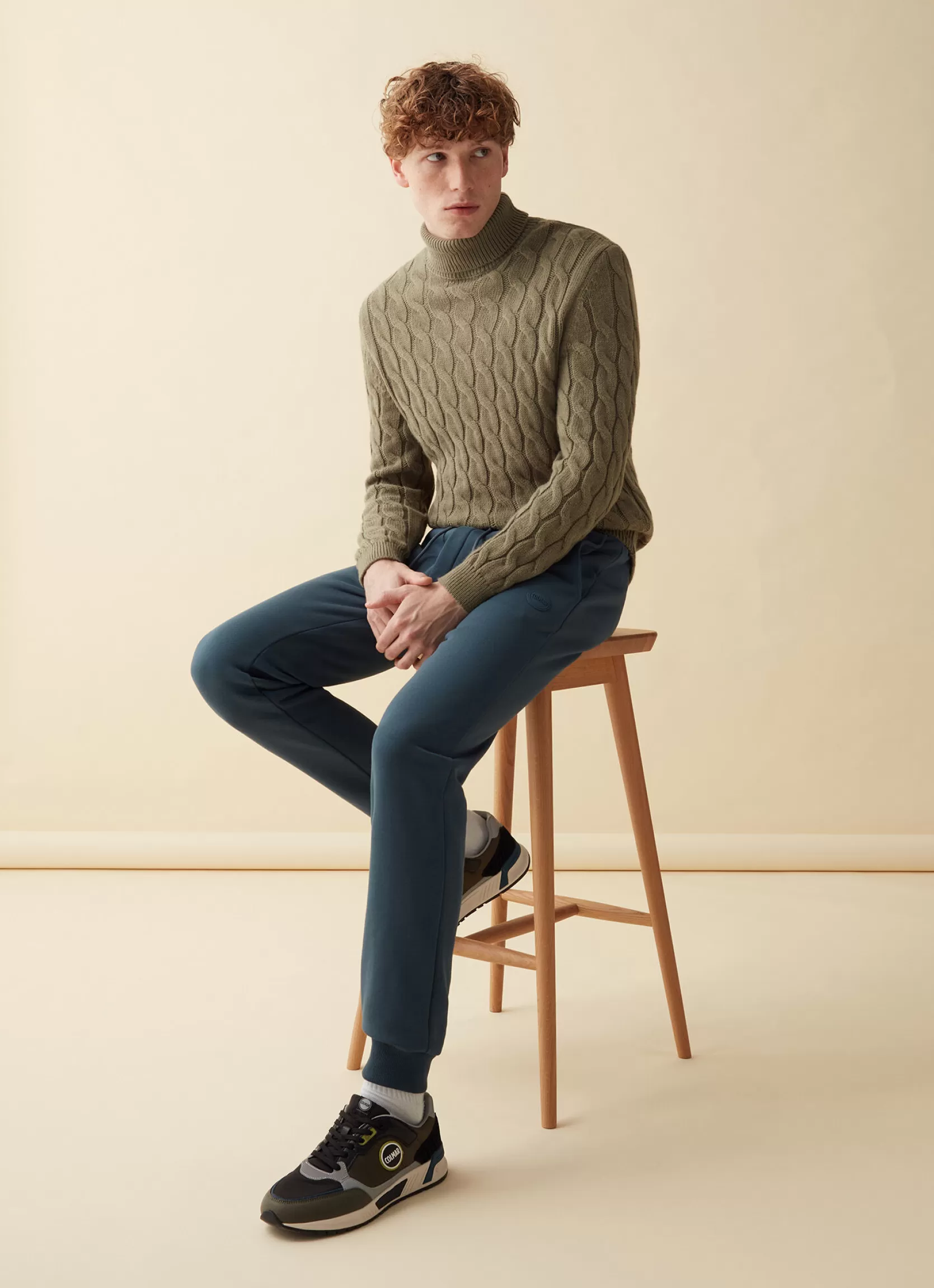 Colmar Sweatpants with ribbed details | man Recycled Essential | Trousers