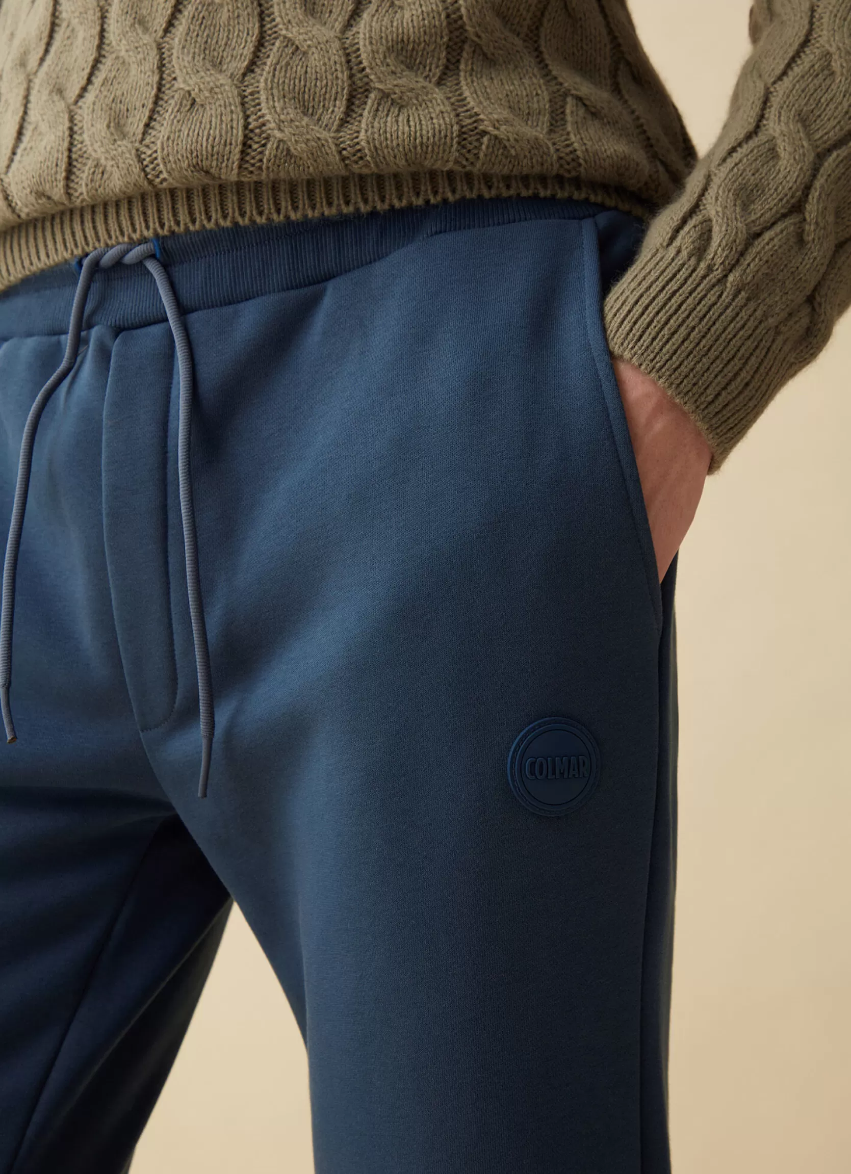 Colmar Sweatpants with ribbed details | man Recycled Essential | Trousers