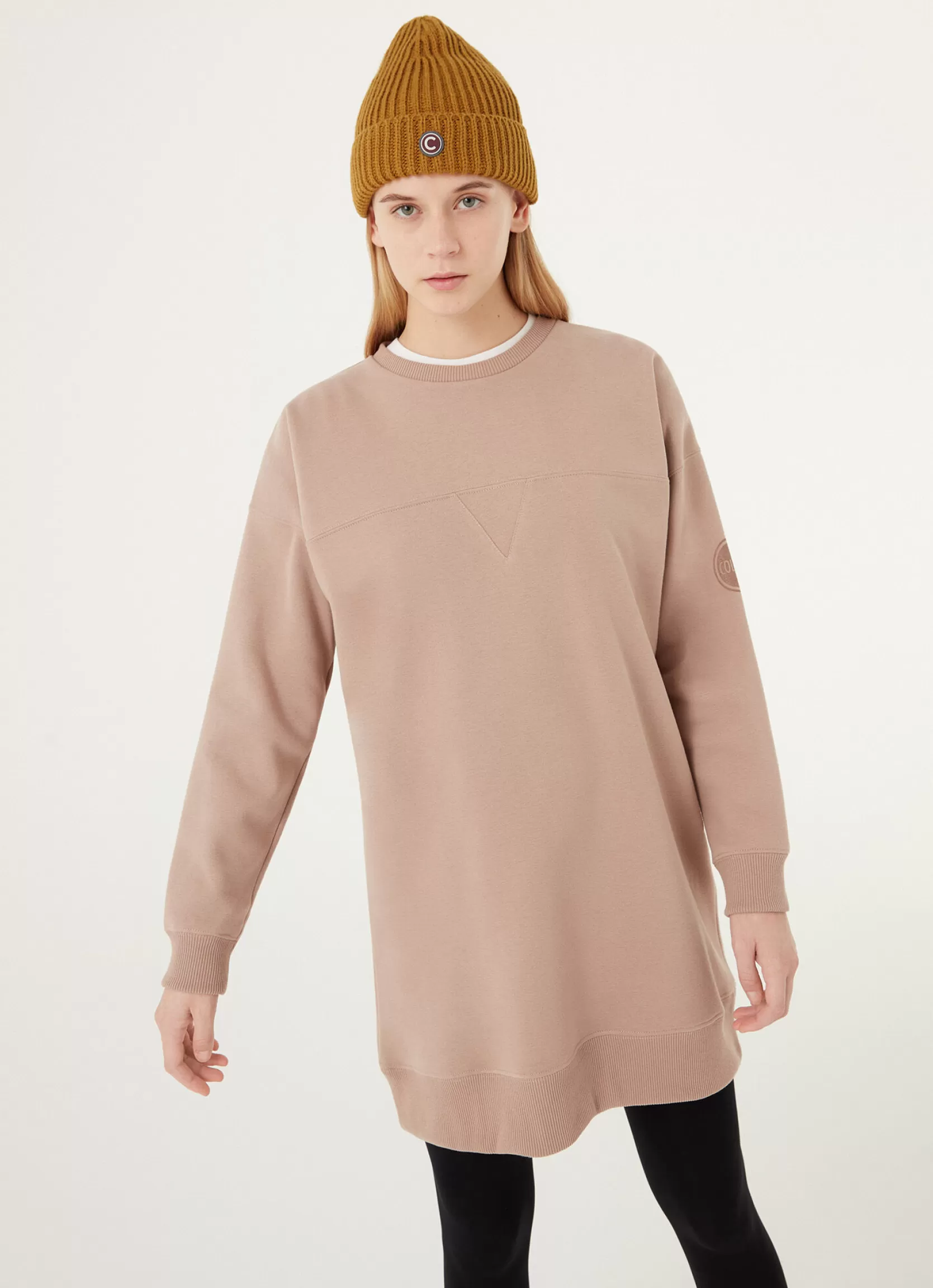 Colmar Sweatshirt dress with cut on the glitter logo yoke | woman Outlet