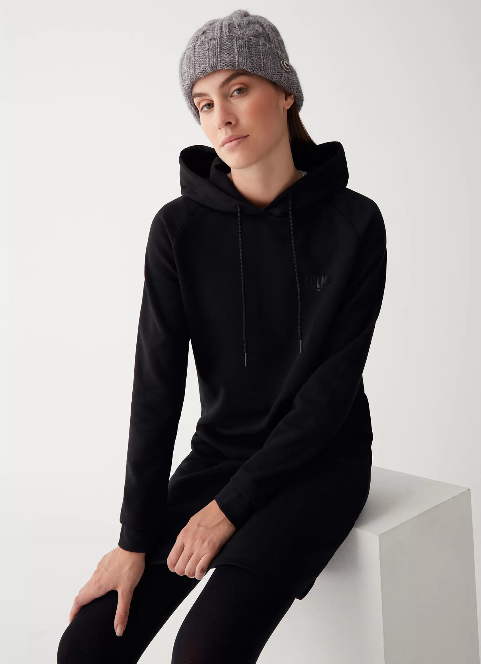 Colmar Sweatshirt dress with hood and shiny logo | woman Outlet