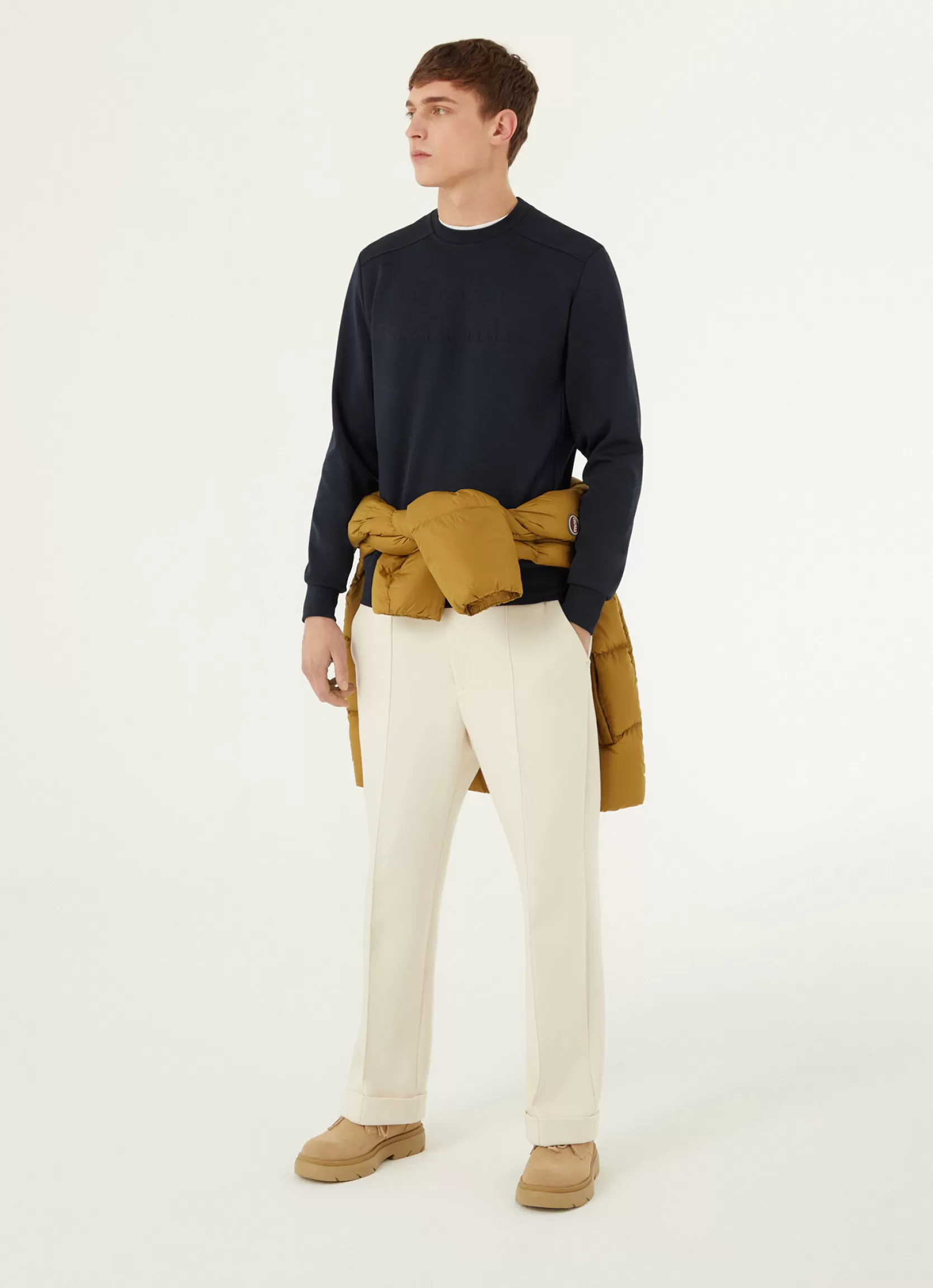 Colmar Sweatshirt with matching colour, embossed maxi logo | man Outlet
