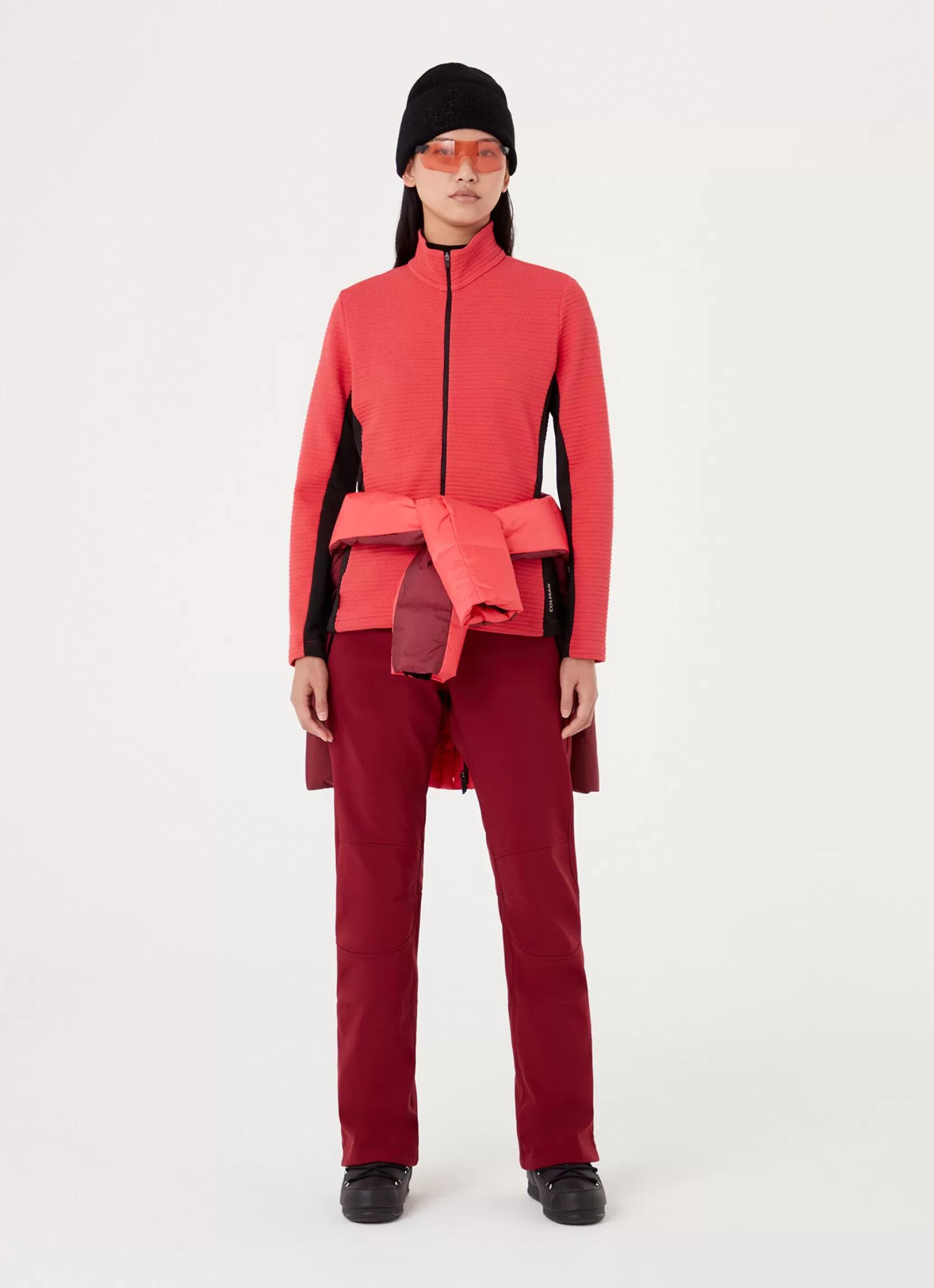Colmar Two-tone jacquard full zip ski sweatshirt | woman Outlet