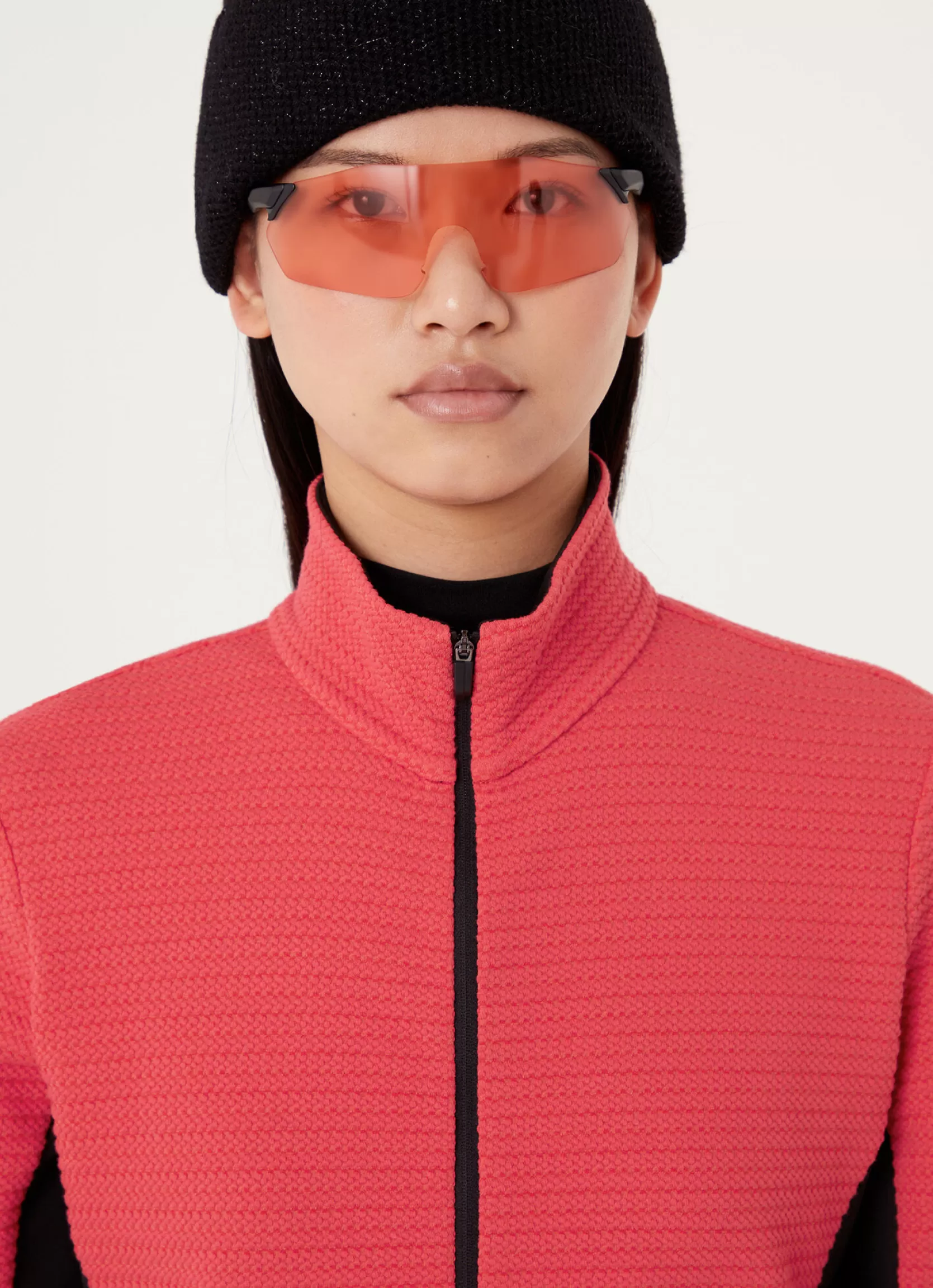 Colmar Two-tone jacquard full zip ski sweatshirt | woman Outlet