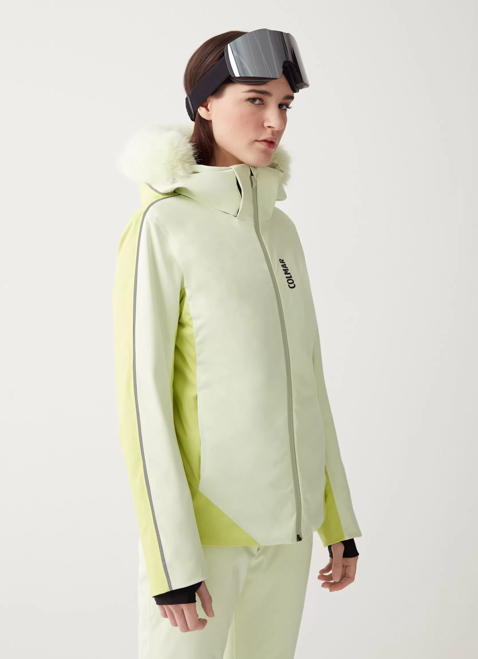 Colmar Two-tone ski jacket with hood | woman Ski Jackets