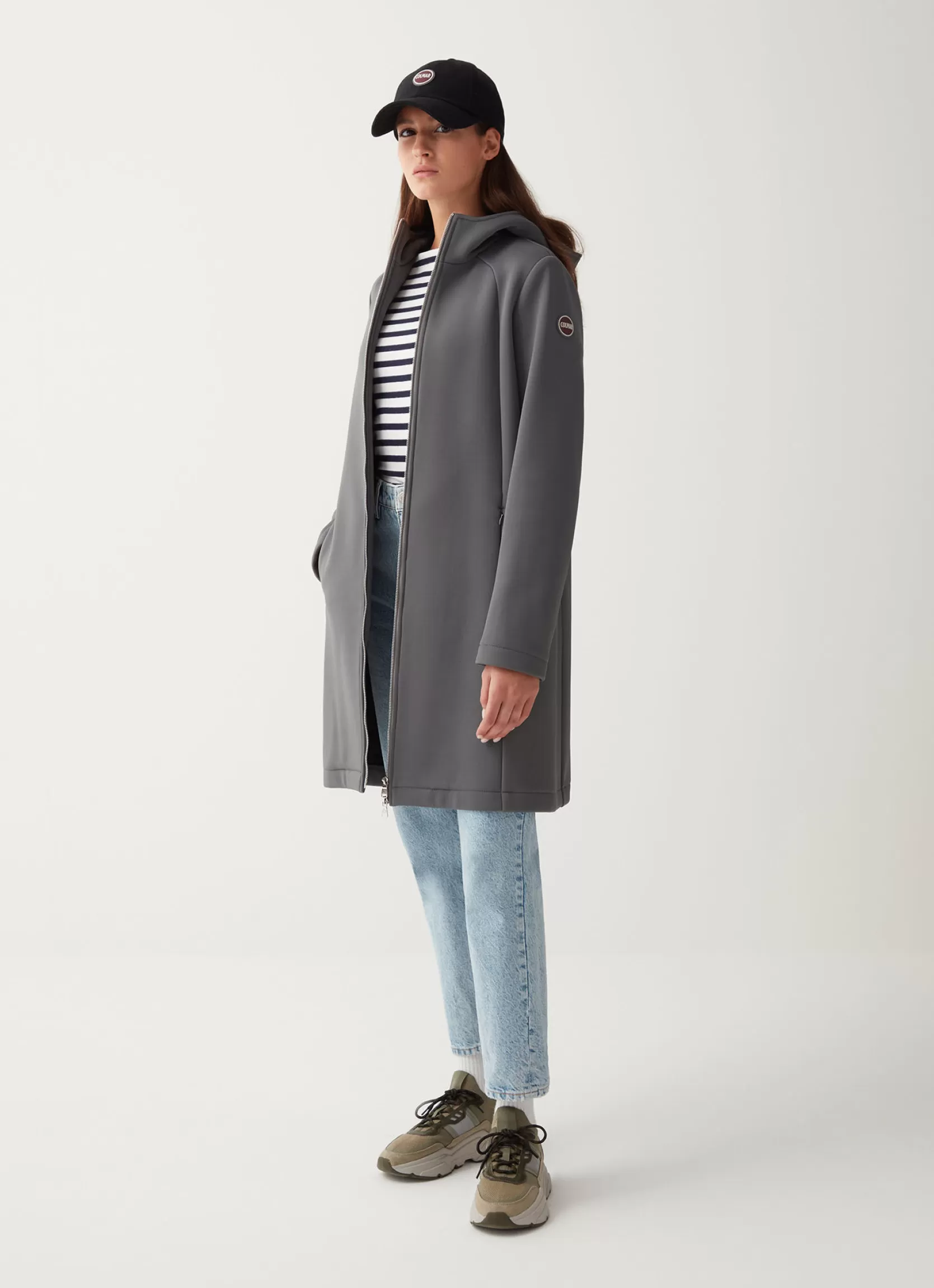 Colmar Unpadded wool coat with hood | woman Lightweight Jackets | Jackets and Coats