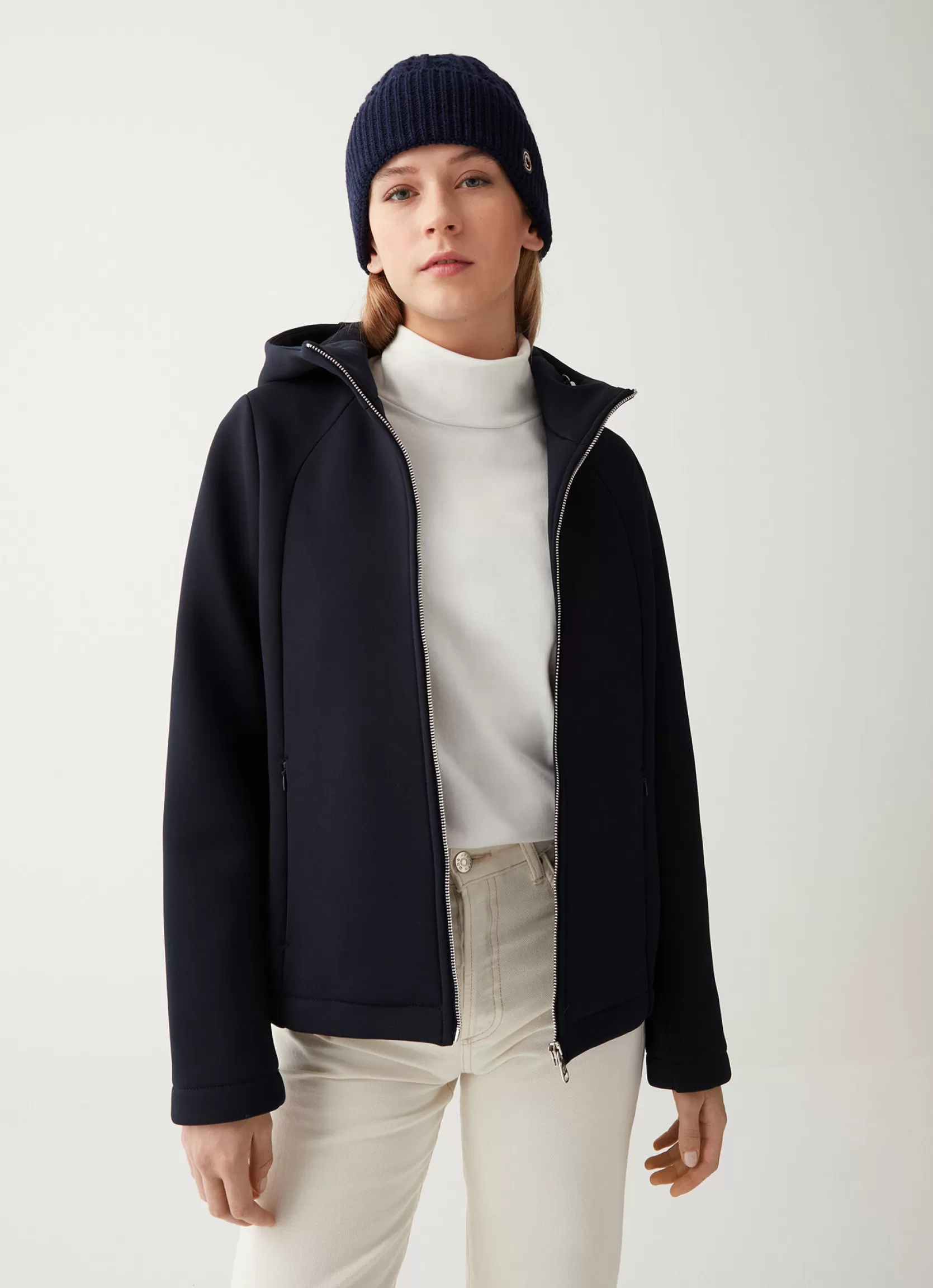 Colmar Unpadded wool jacket with hood | woman Lightweight Jackets | Jackets and Coats