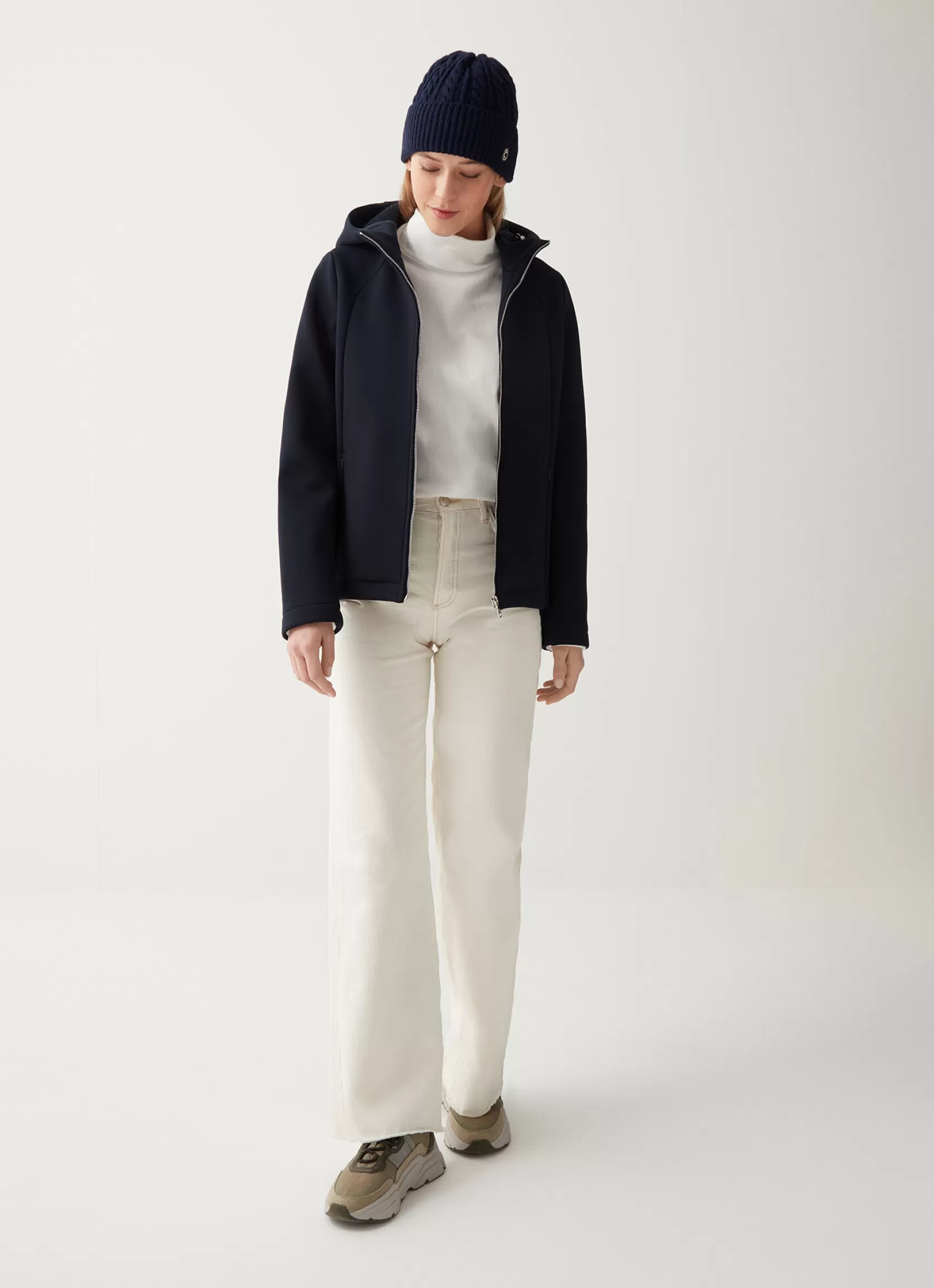 Colmar Unpadded wool jacket with hood | woman Lightweight Jackets | Jackets and Coats