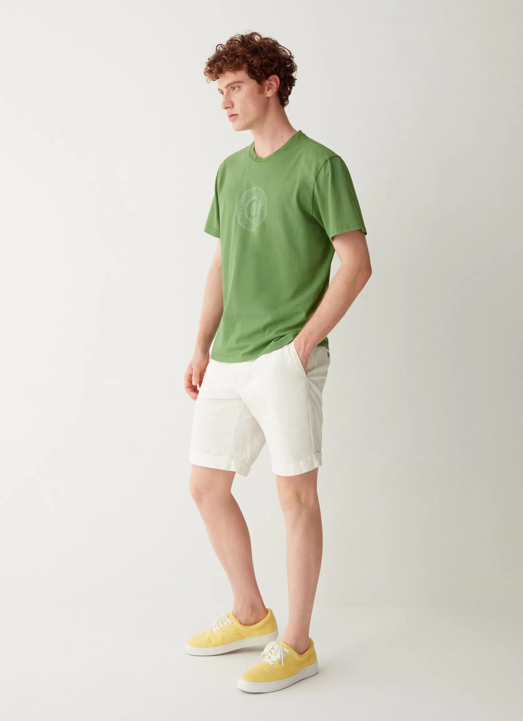 Colmar Used-effect T-shirt with chest print | man Outlet