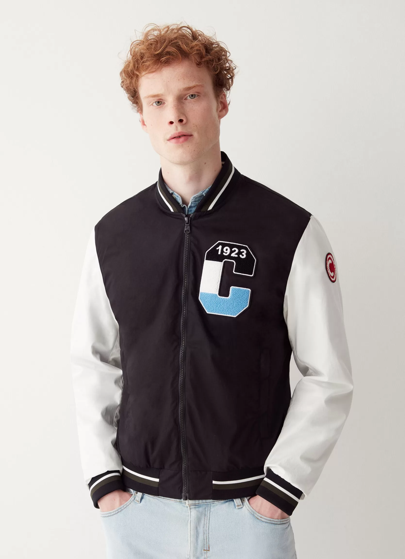 Colmar Varsity colour-block cotton bomber jacket | man Outlet