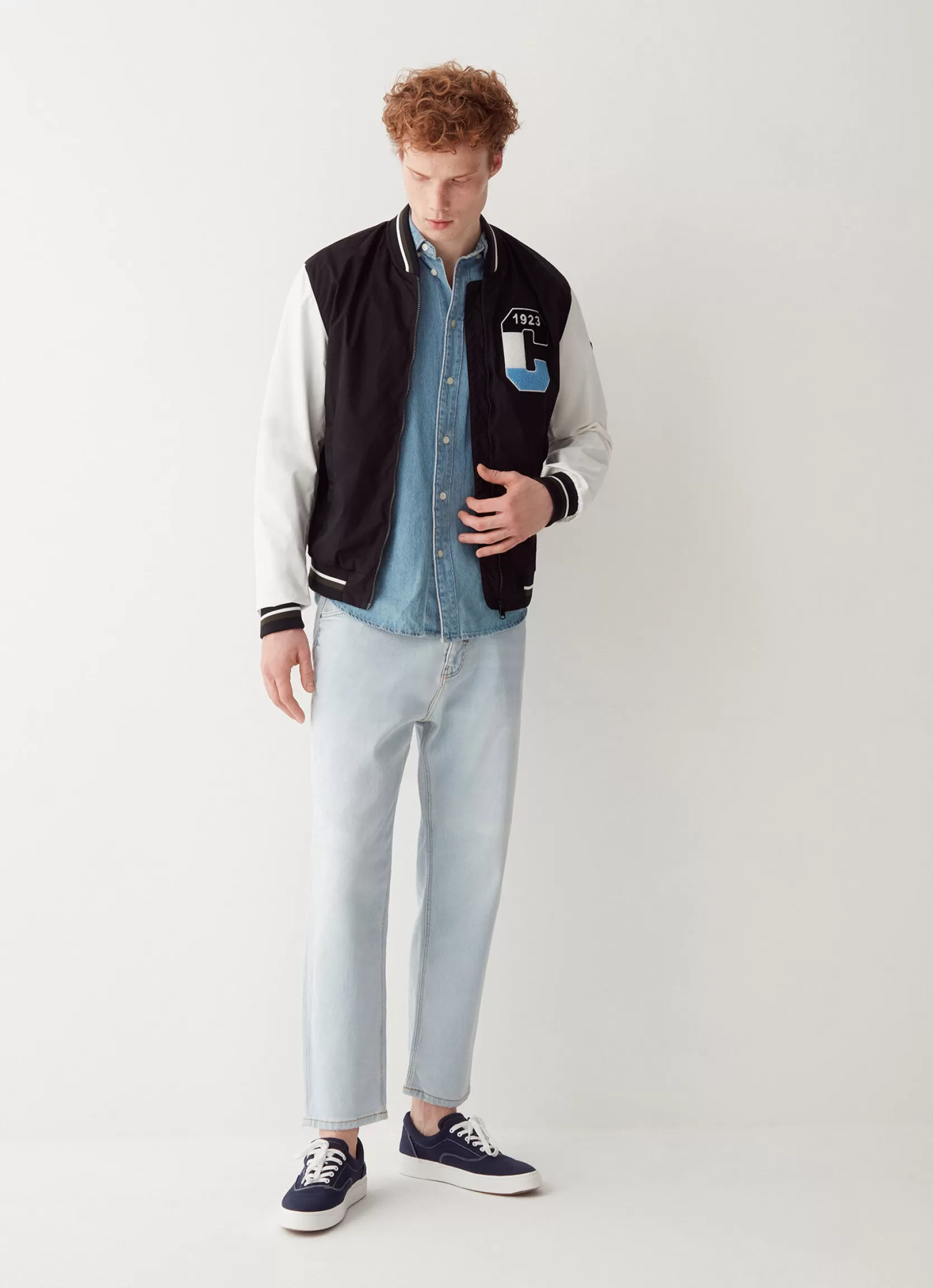 Colmar Varsity colour-block cotton bomber jacket | man Outlet