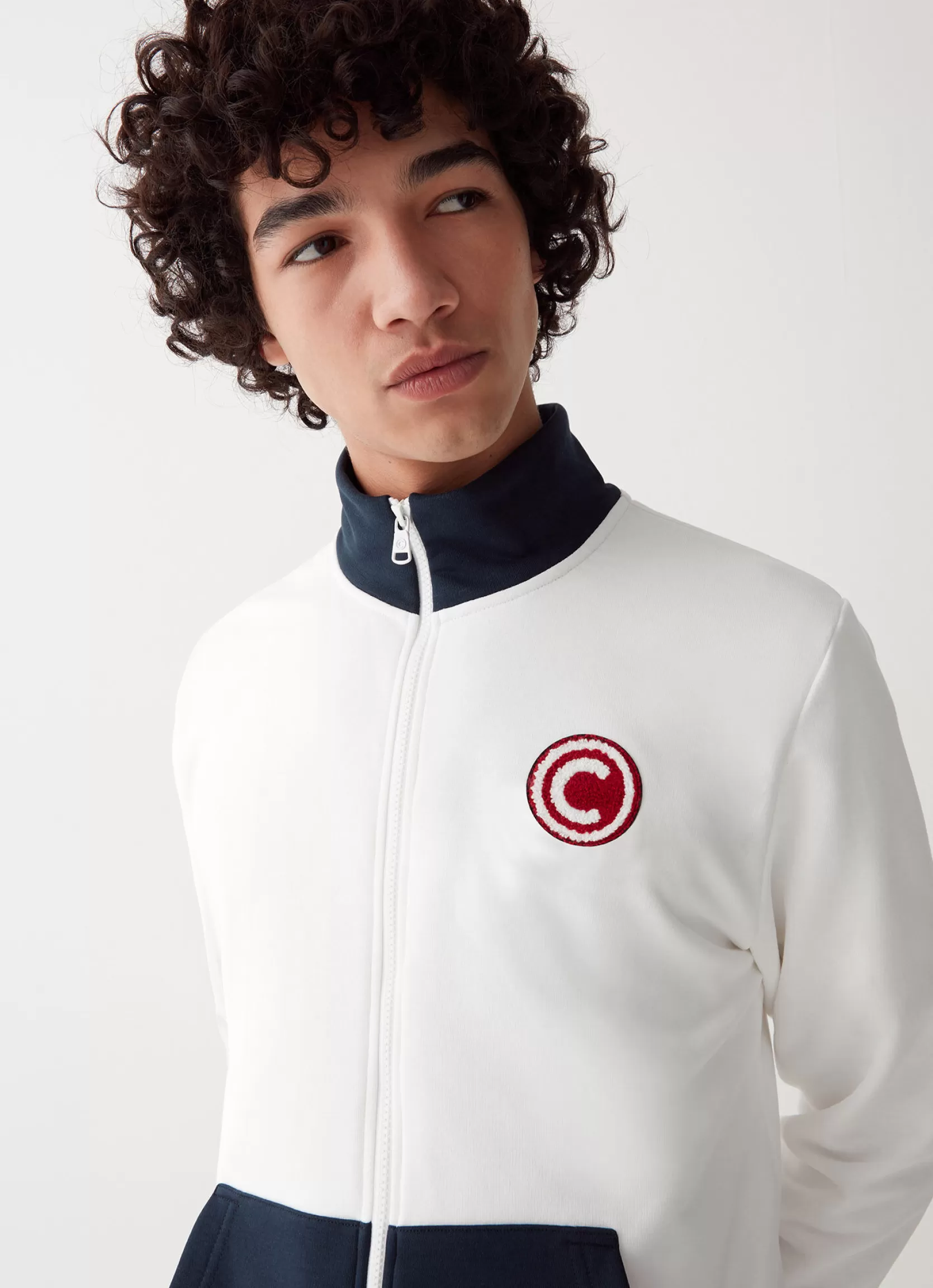 Colmar Varsity cotton blend full zip sweatshirt | man Outlet