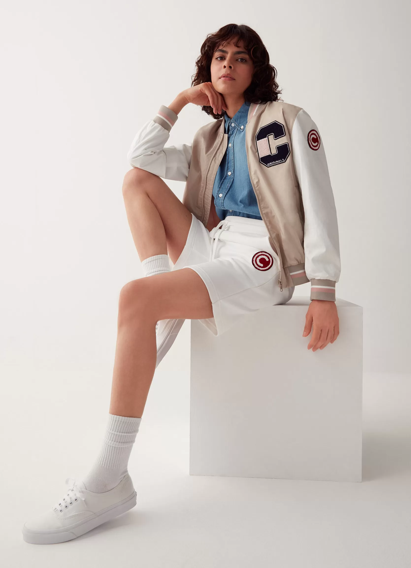 Colmar Varsity plush Bermuda shorts | woman Outlet