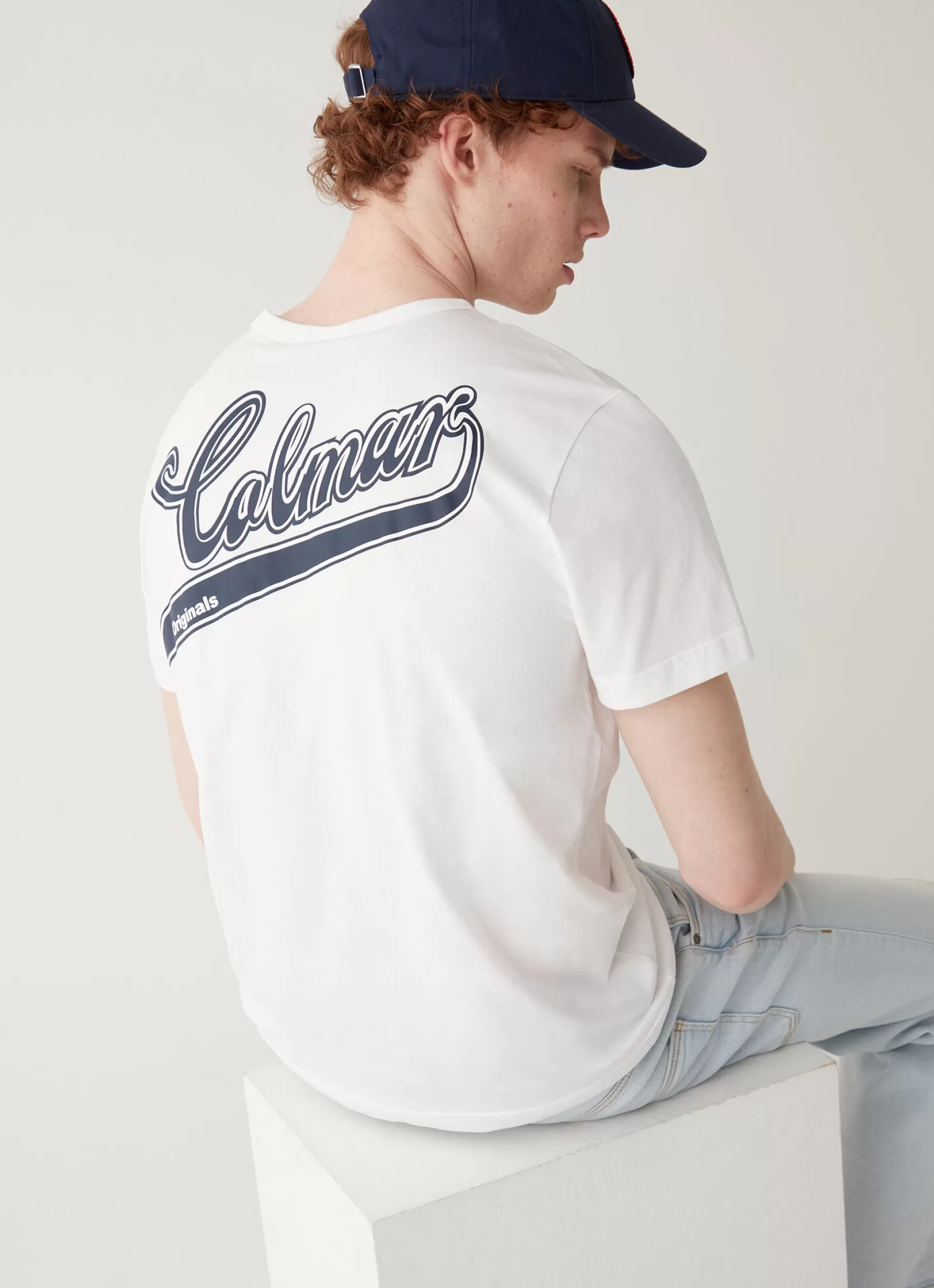 Colmar Varsity T-shirt with print on the back | man Outlet