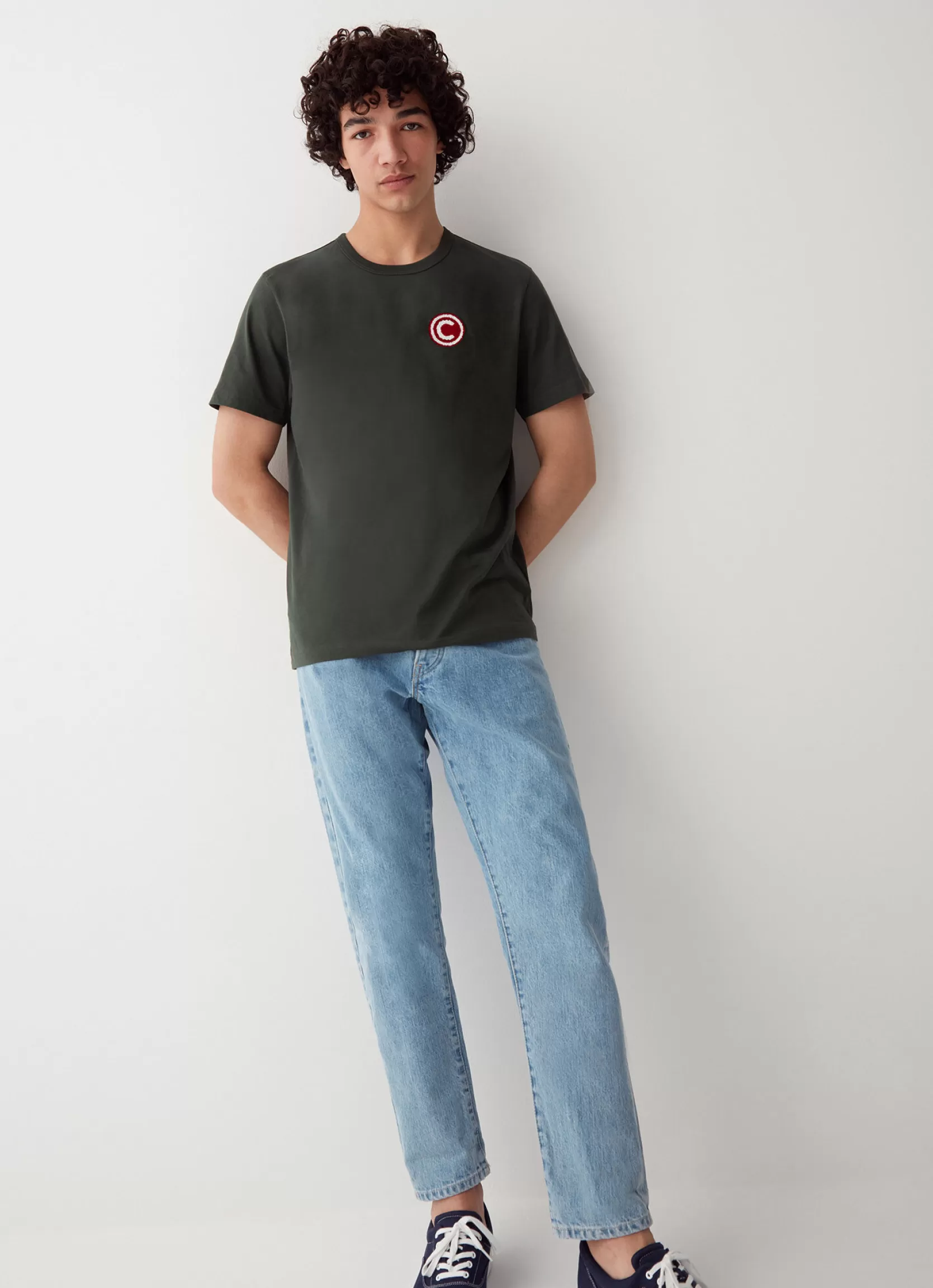 Colmar Varsity T-shirt with print on the back | man Outlet