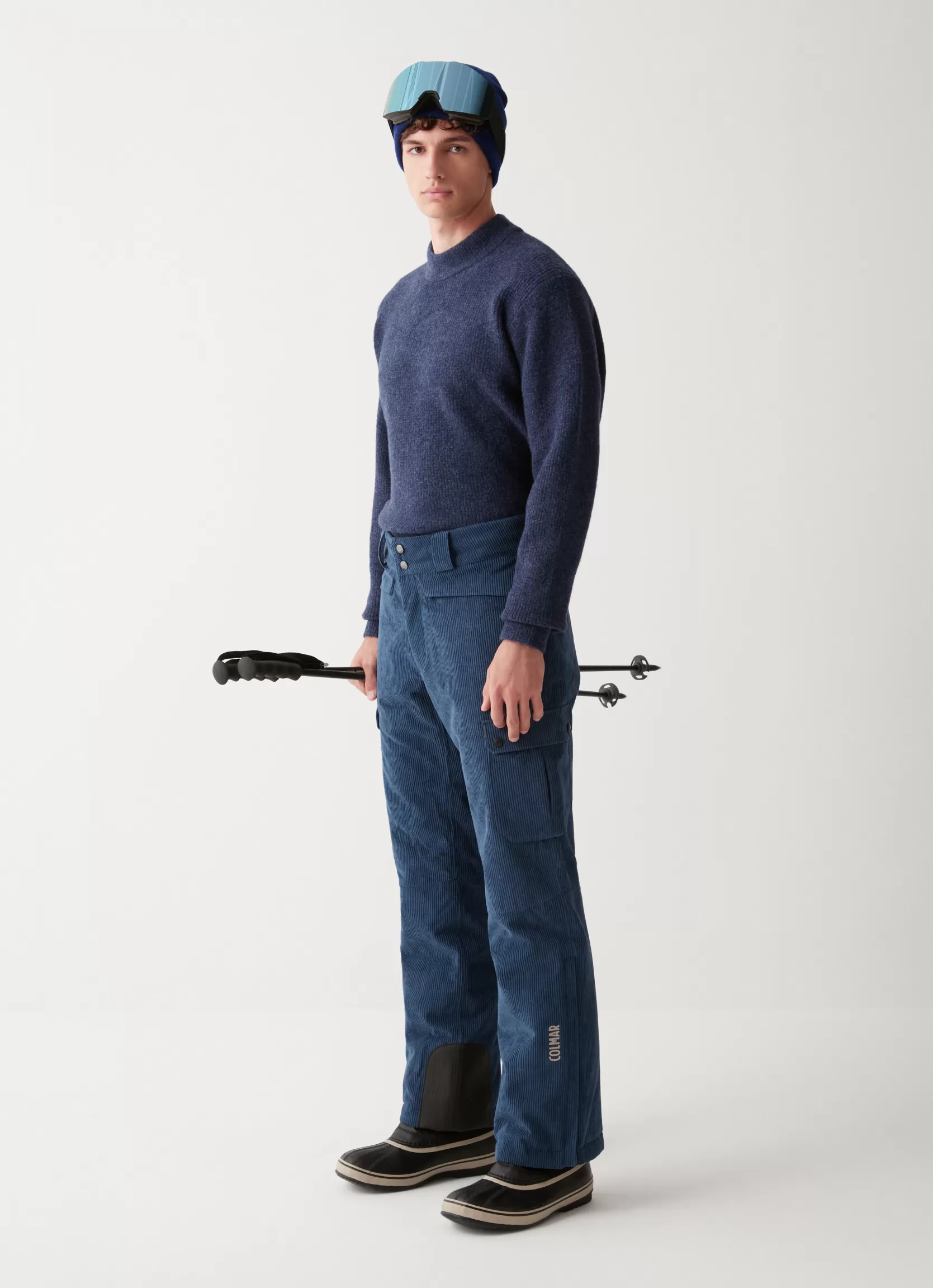 Colmar Velvet ski trousers with side pockets | man Ski Trousers | SKI COLLECTION MAN