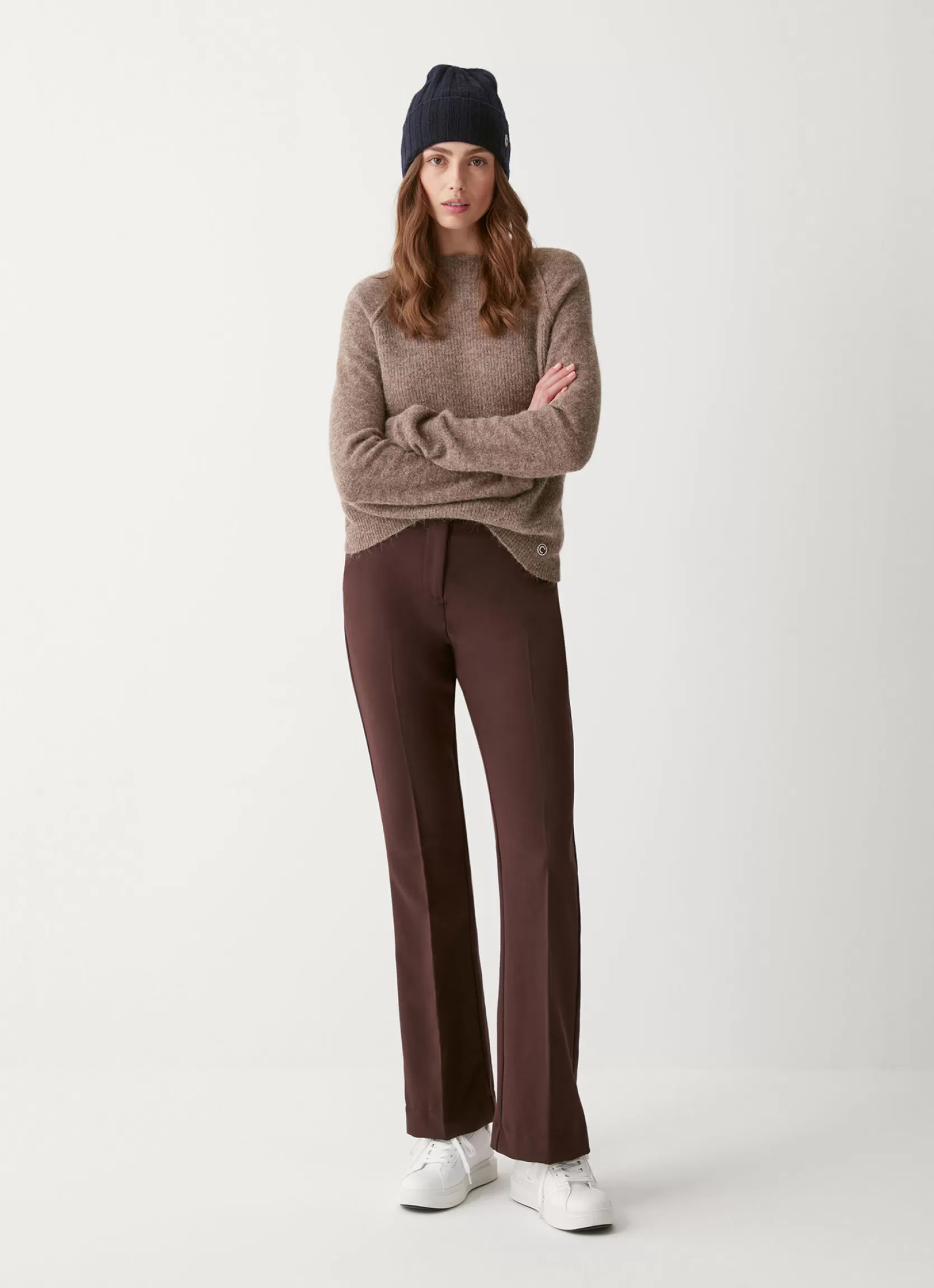 Colmar Volcano neck pullover in merino wool | woman Pullovers